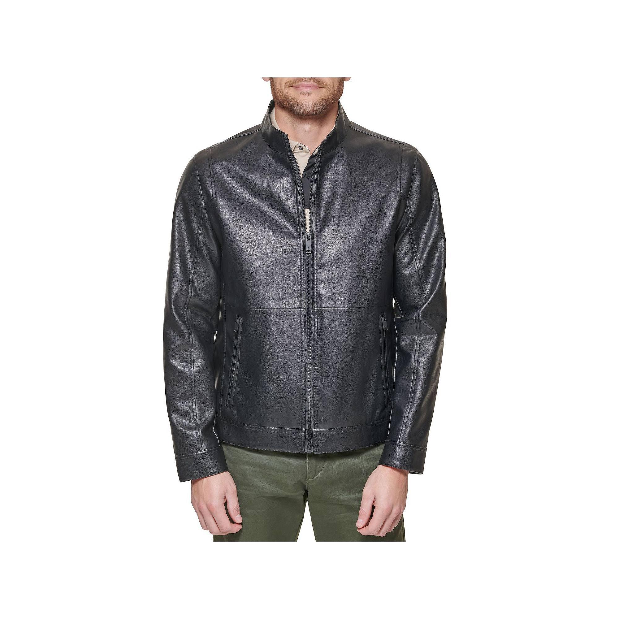 Men's Dockers® Faux Leather Racer Jacket,  Product Image