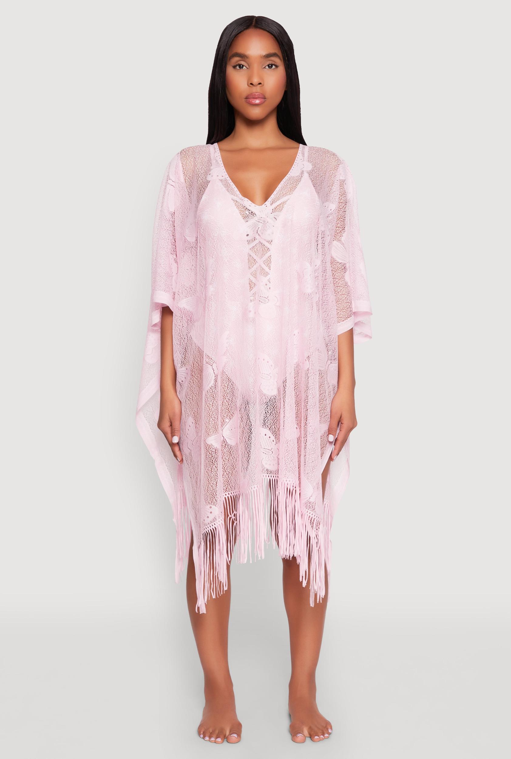 Butterfly Fringe Swim Cover Up Female Product Image