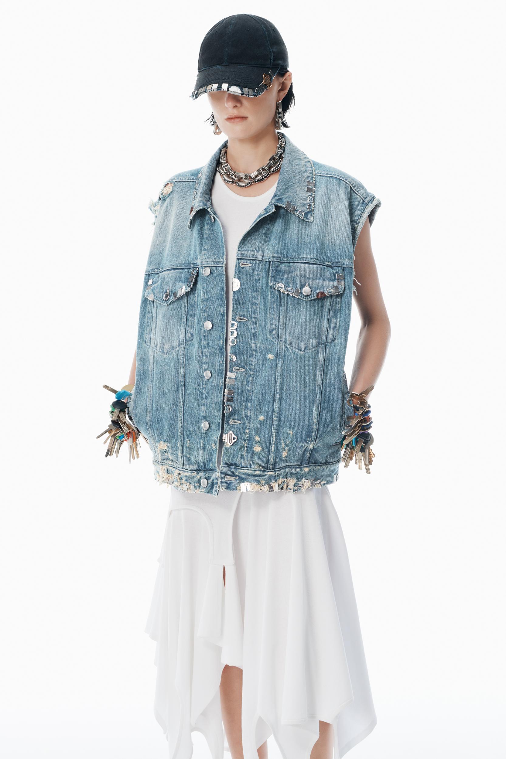 Regen Denim Oversized Vest Product Image