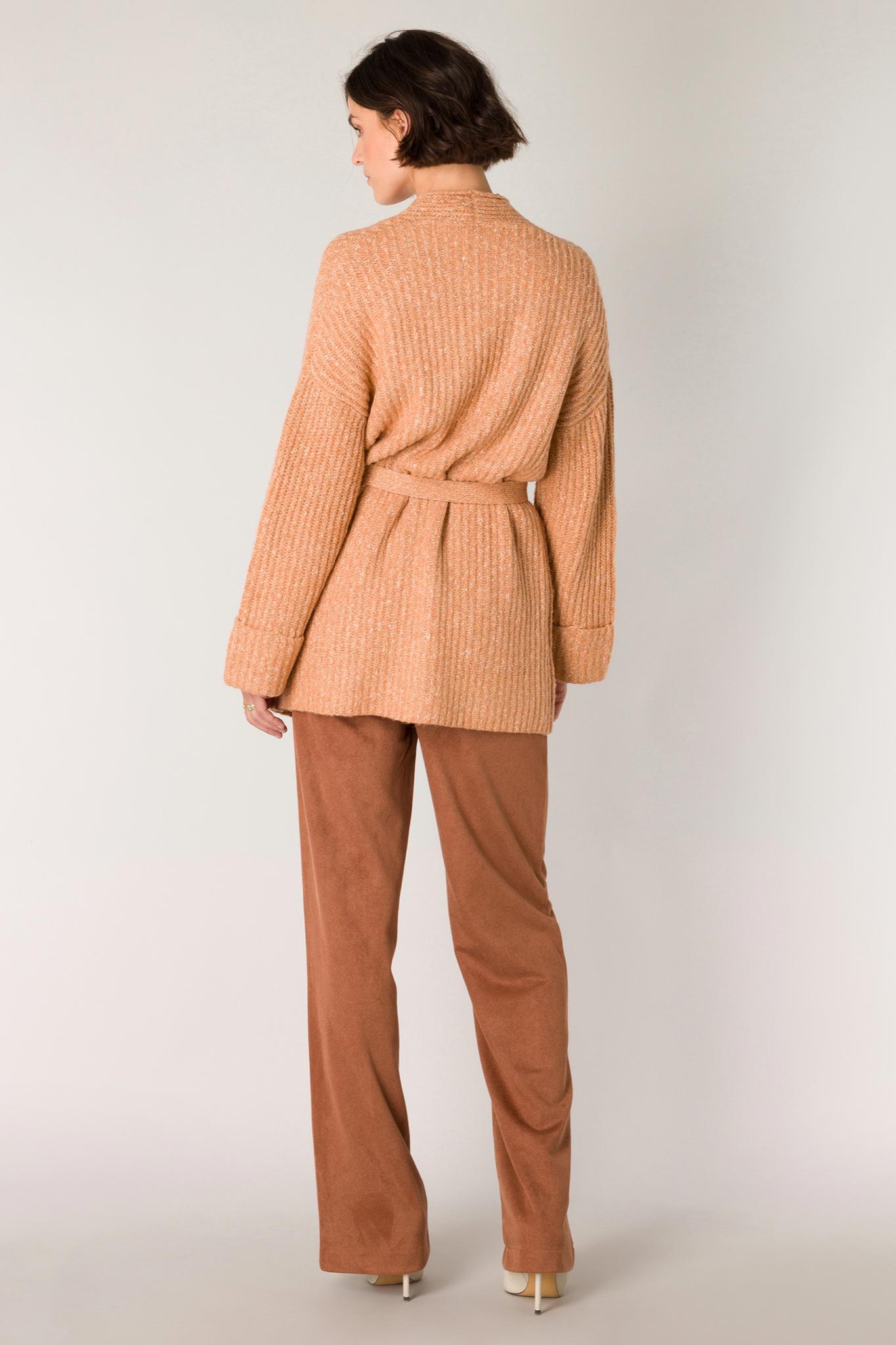 Long sleeve ribbed cardigan Product Image
