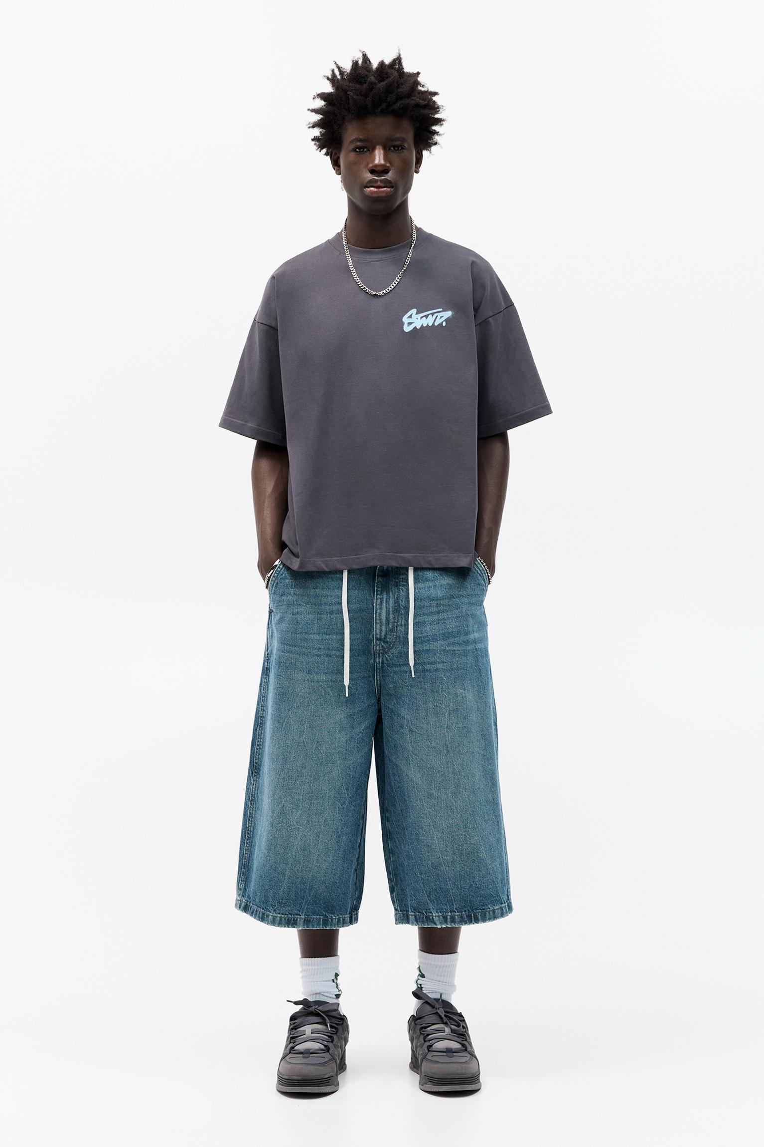 STWD short sleeve T-shirt with graffiti graphic Product Image