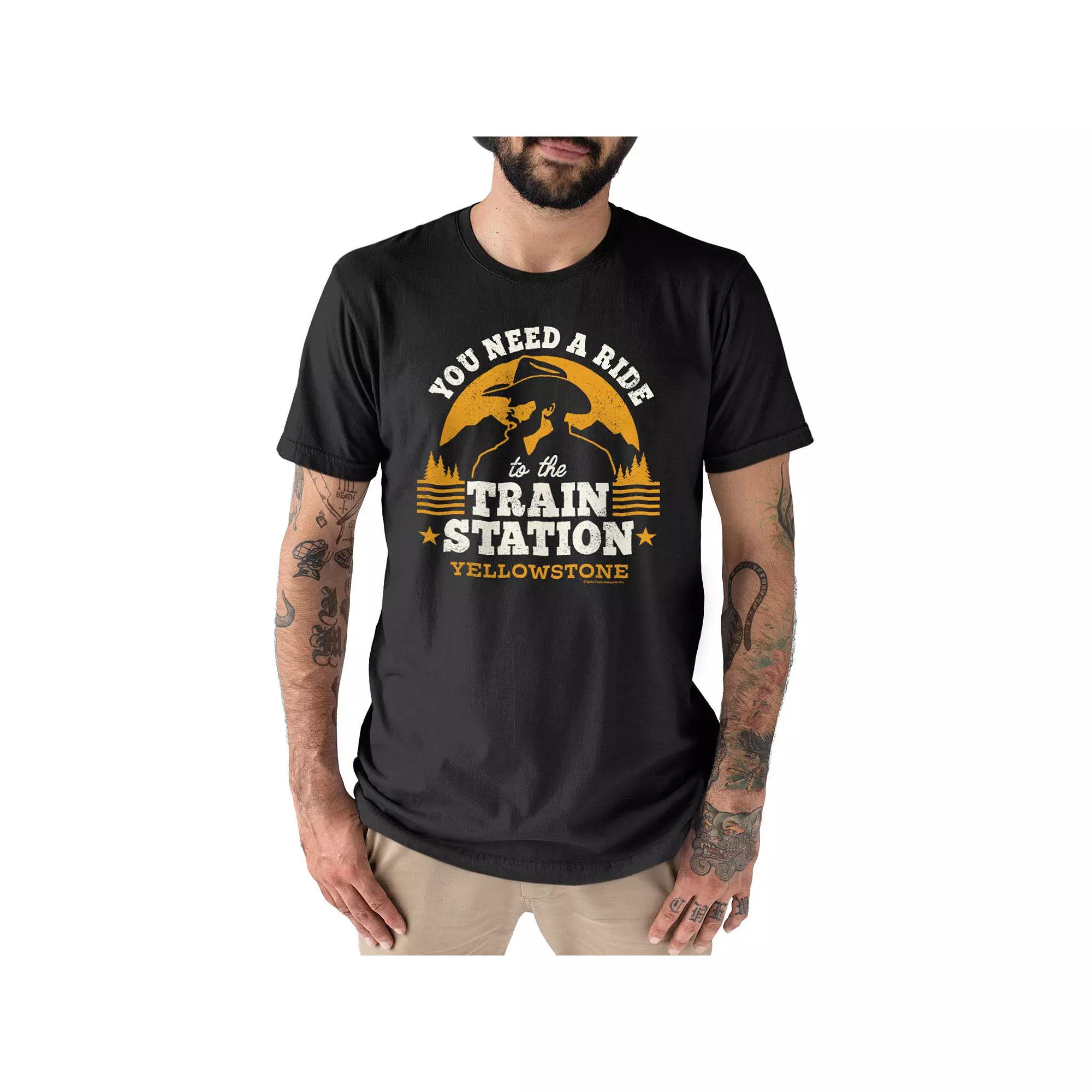 Men's Yellowstone Train Station Tee,  Product Image