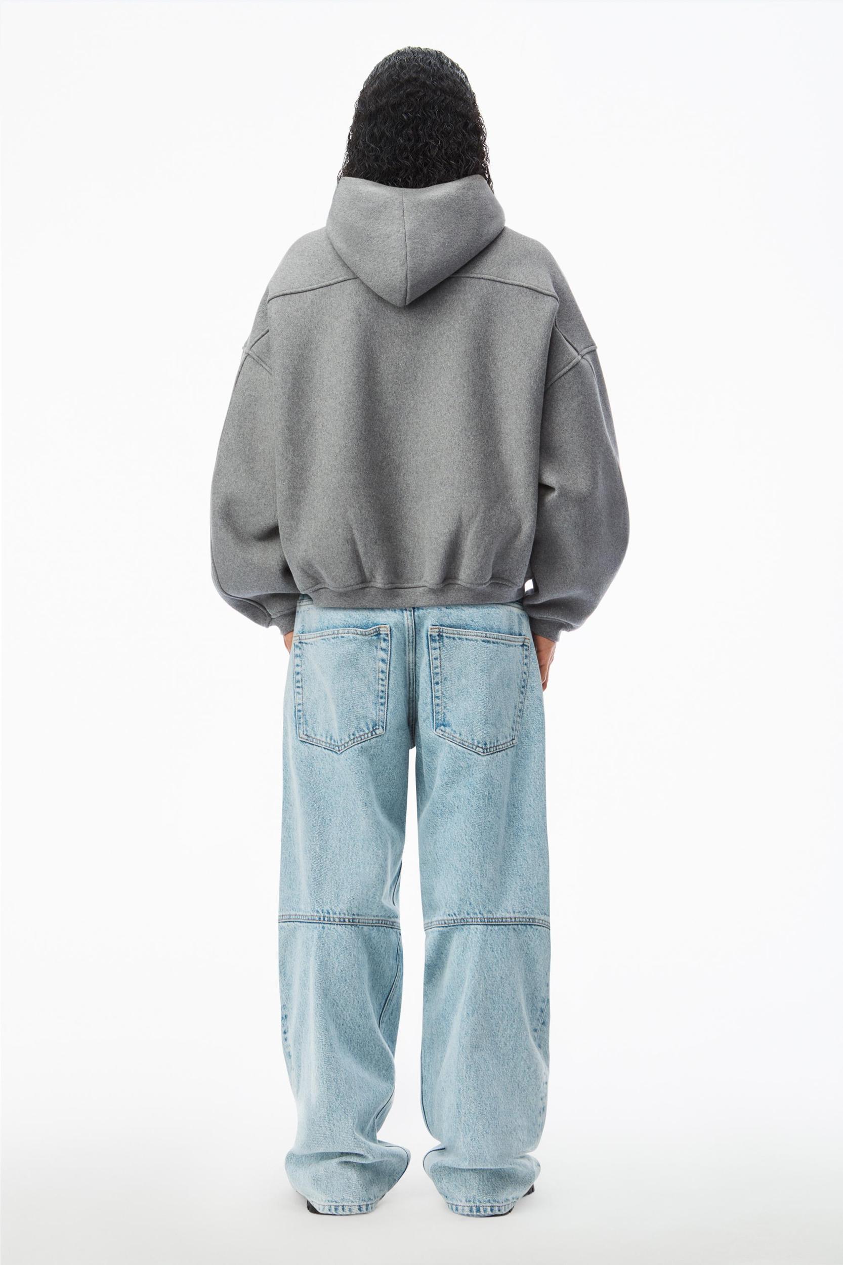 Star Zip Up Hoodie In Dense Fleece Product Image