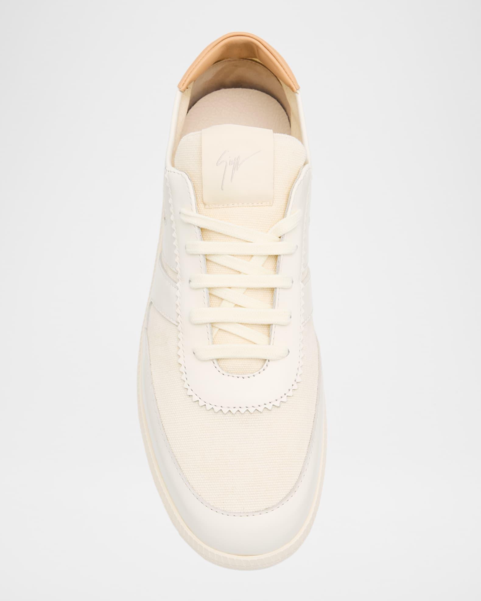 Men's Orei Canvas and Leather Low-Top Sneakers Product Image