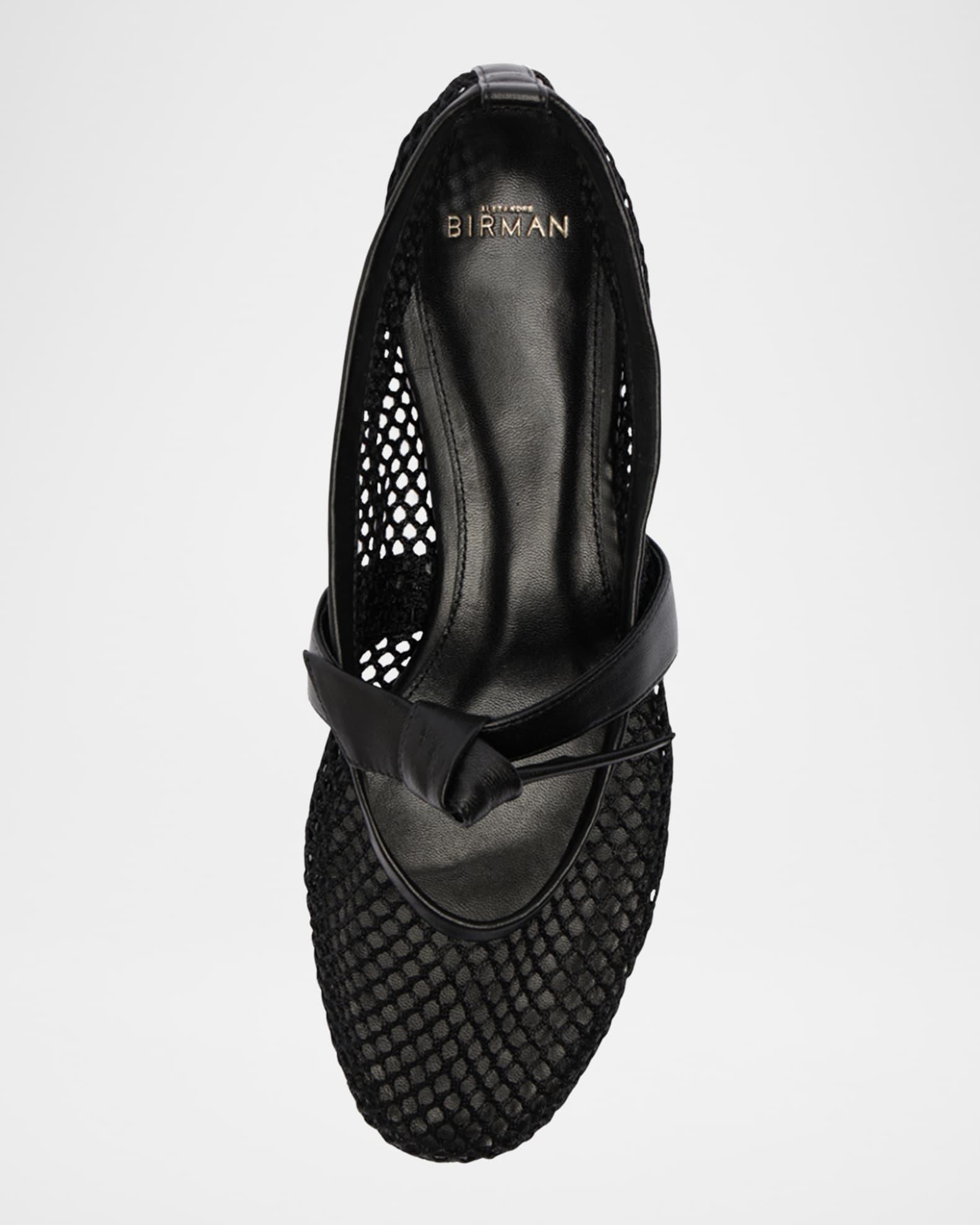 Clarita Bow Fishnet Ballerina Flats Product Image