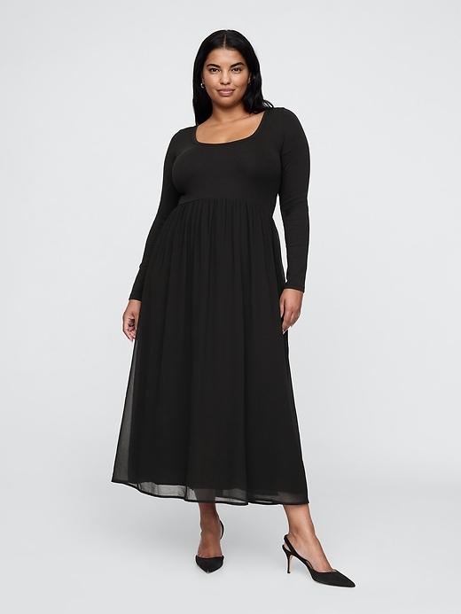 Mixed Media Maxi Dress Product Image