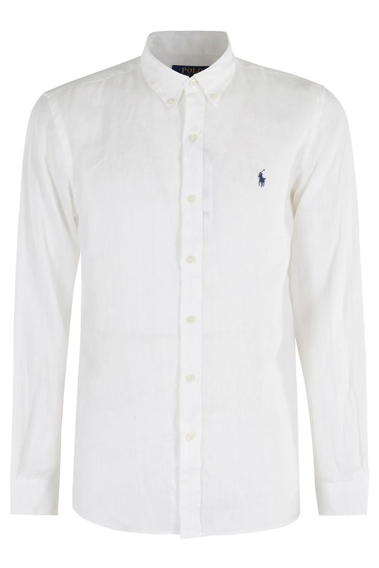 POLO RALPH LAUREN Long Sleeve Sport Shirt Clothing In White Product Image
