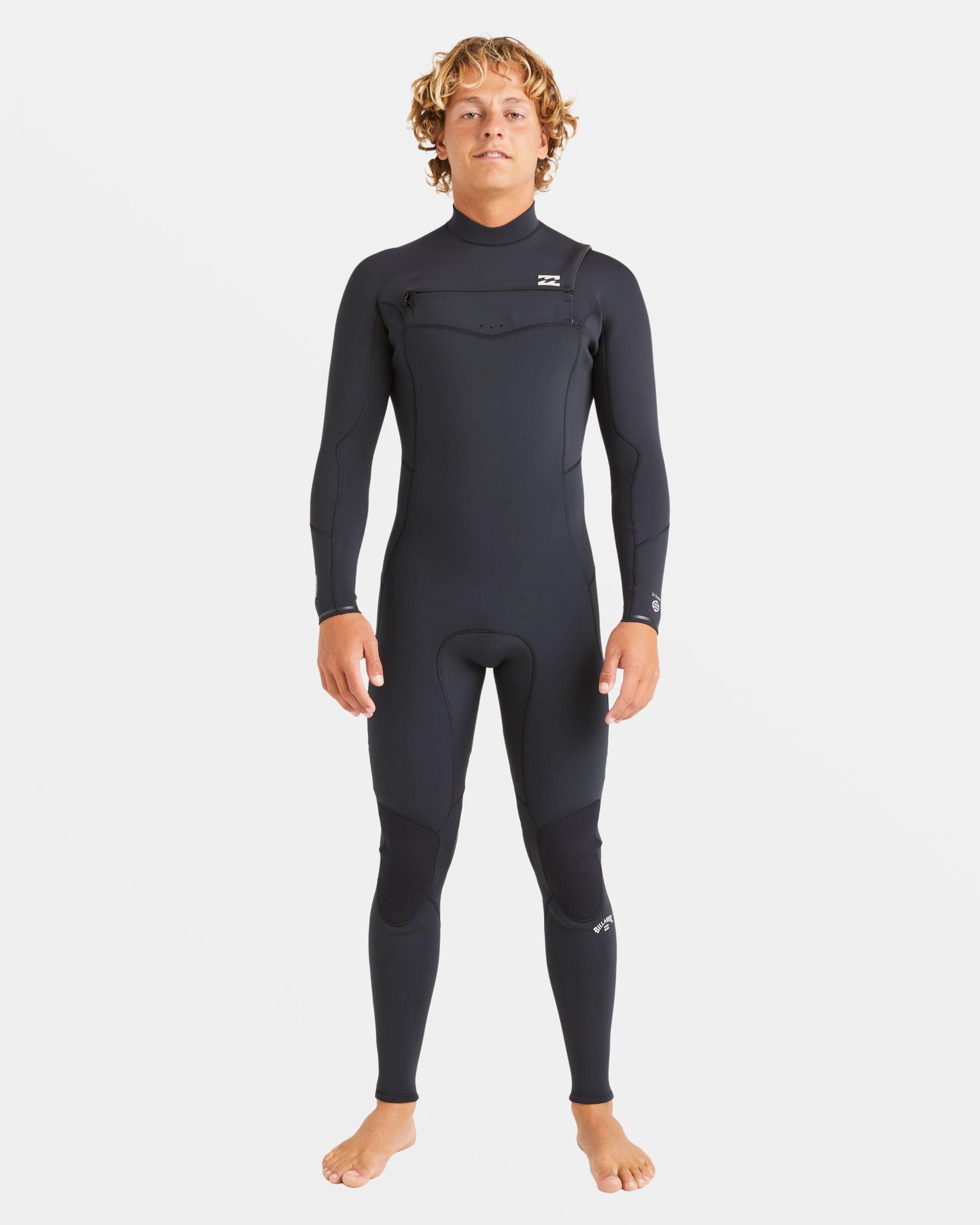 3/2mm Absolute Natural Upcycler GBS Chest Zip Wetsuit - Black Male Product Image