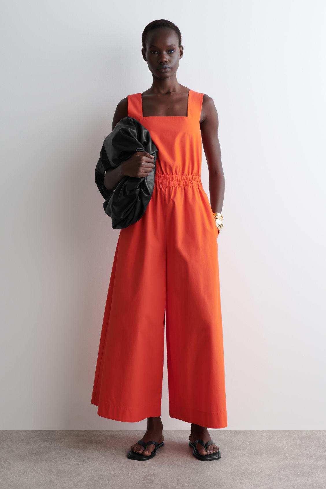 GATHERED OPEN-BACK JUMPSUIT Product Image