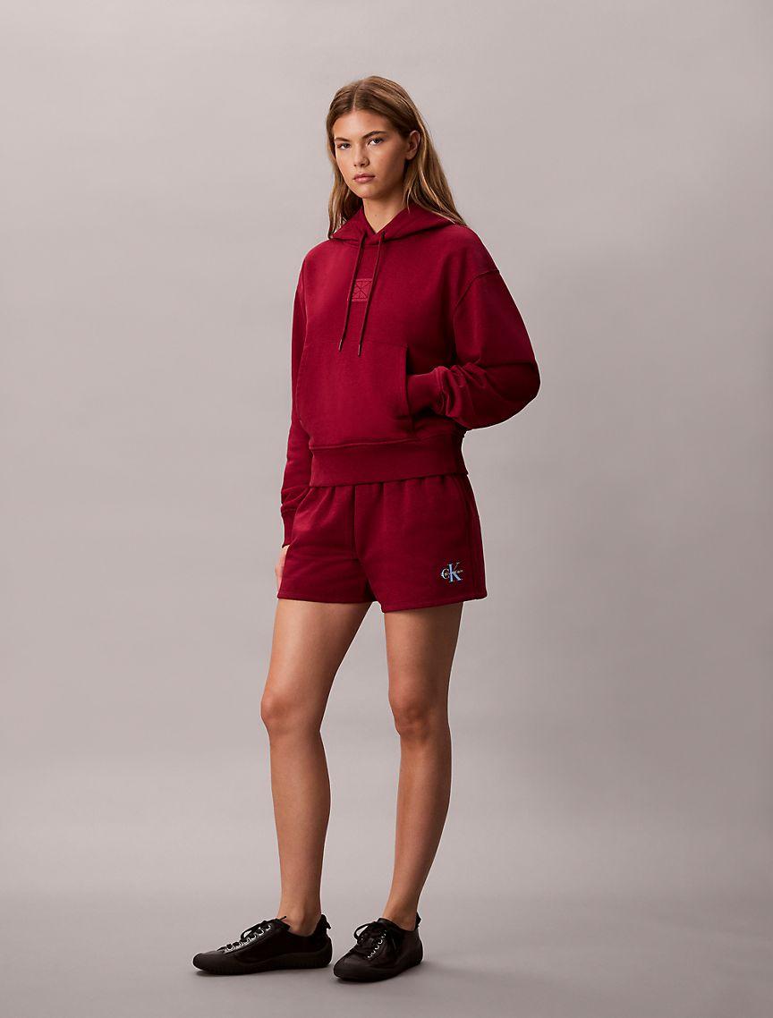 Monogram Logo Fleece Shorts Product Image