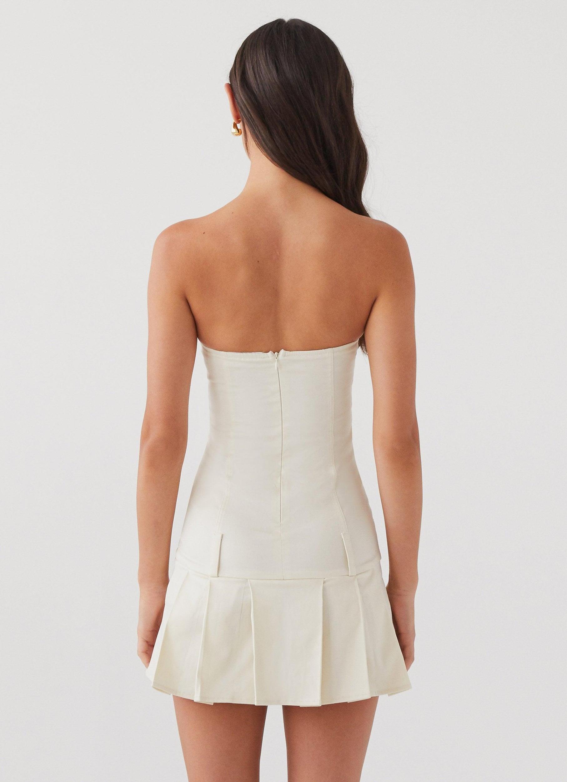 Case Closed Mini Dress - Cement Product Image