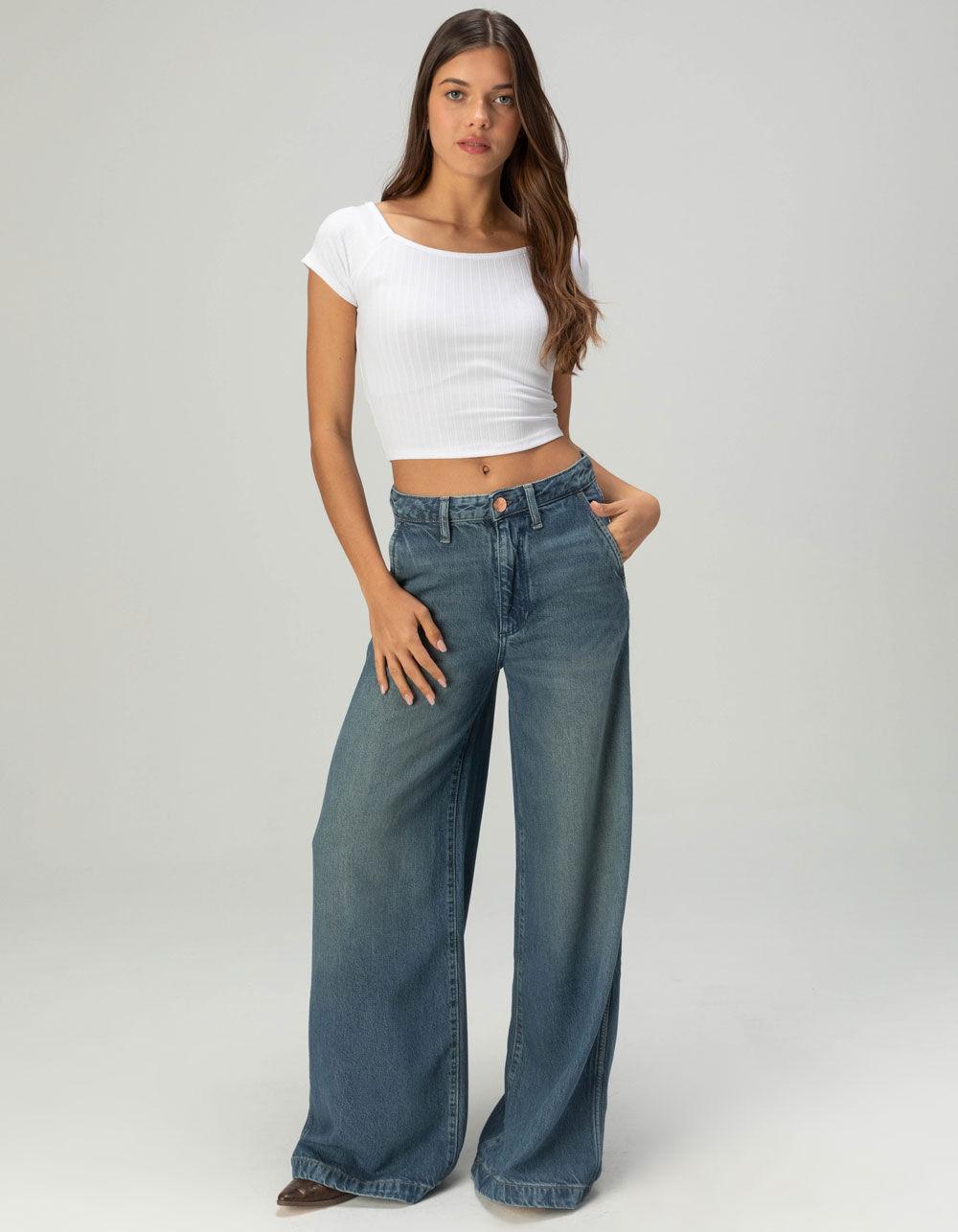 TILLYS Boat Neck Womens Tee - PINK Product Image