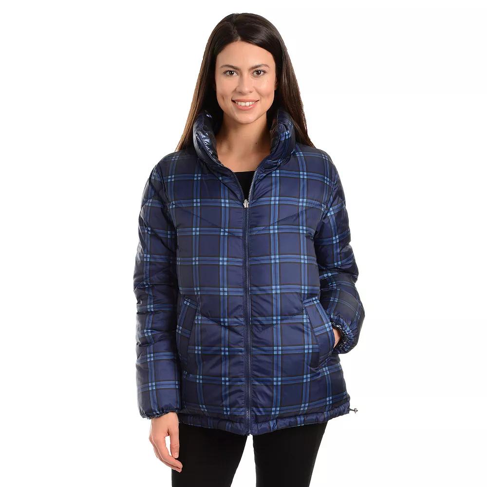 Women's Fleet Street Plaid Puffer Coat,  Product Image