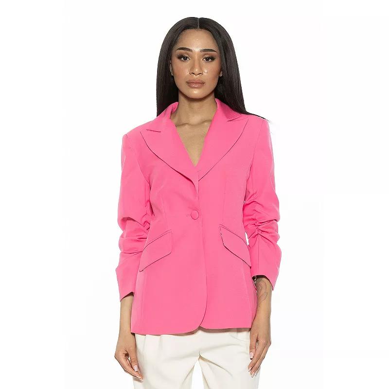 Women's ALEXIA ADMOR Tau Scrunched Sleeve Blazer,  Product Image
