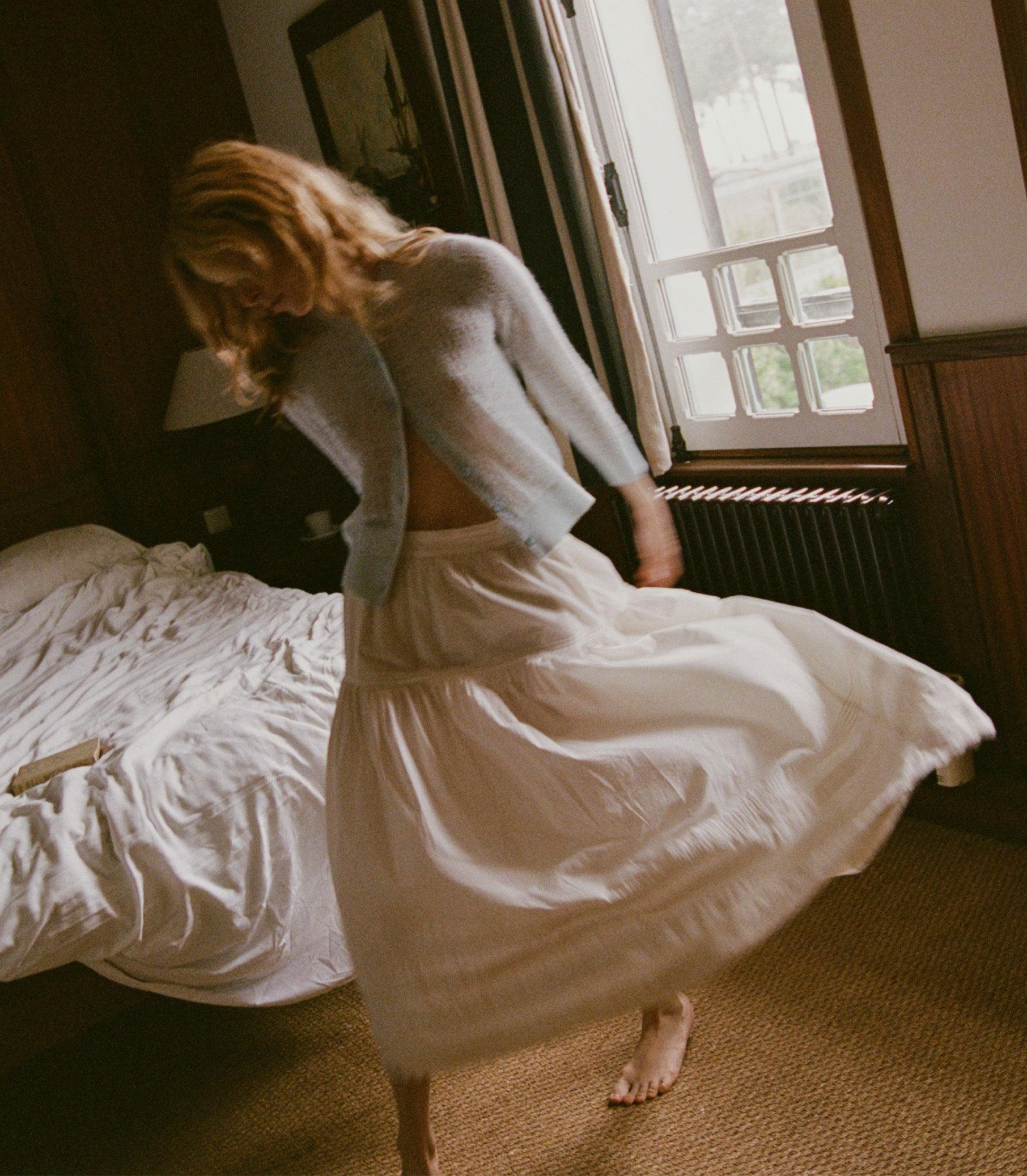 DANAE POINTELLE CARDIGAN -- SKY Product Image