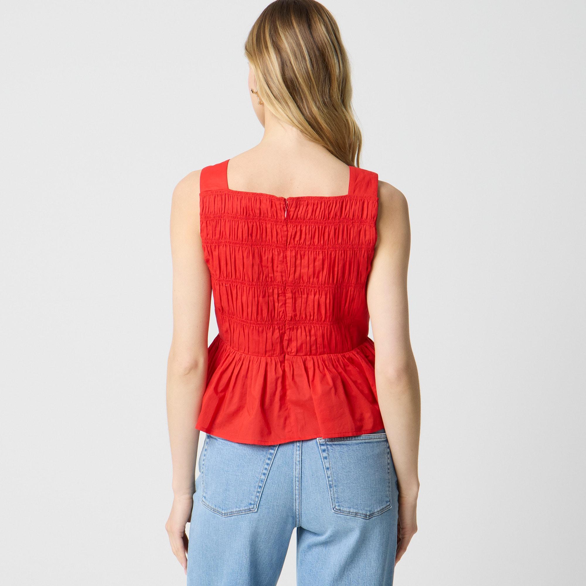 Smocked peplum top Product Image