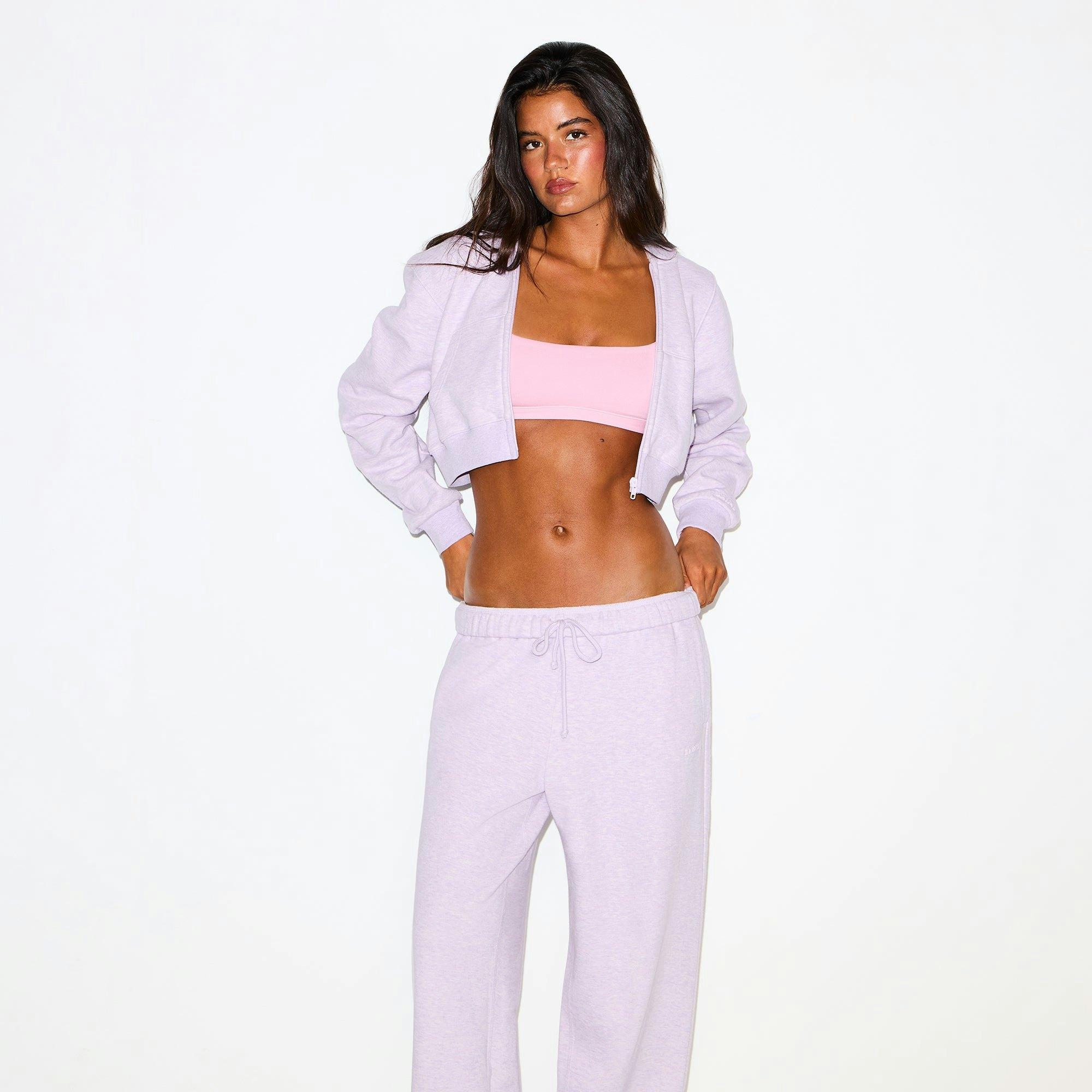 COTTON FLEECE CLASSIC STRAIGHT LEG PANT | PURPLE HEATHER Product Image