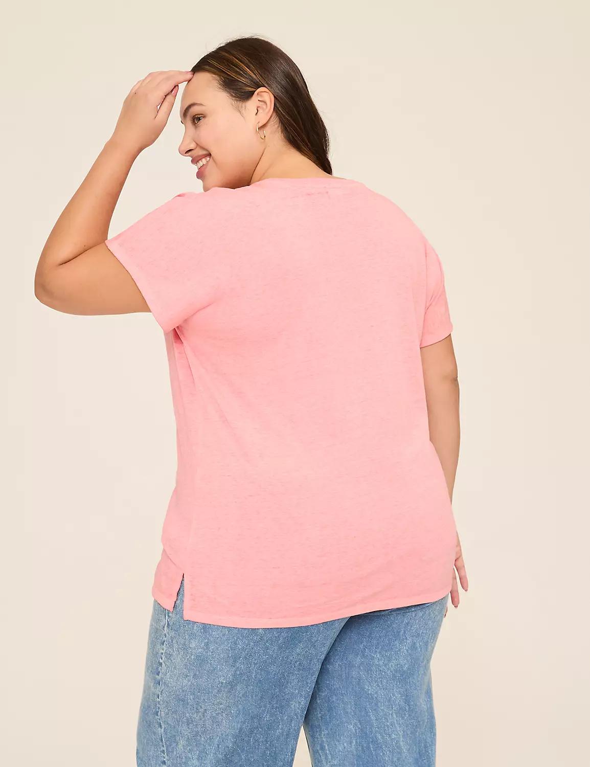 Dolman-Sleeve V-Neck Tee Product Image
