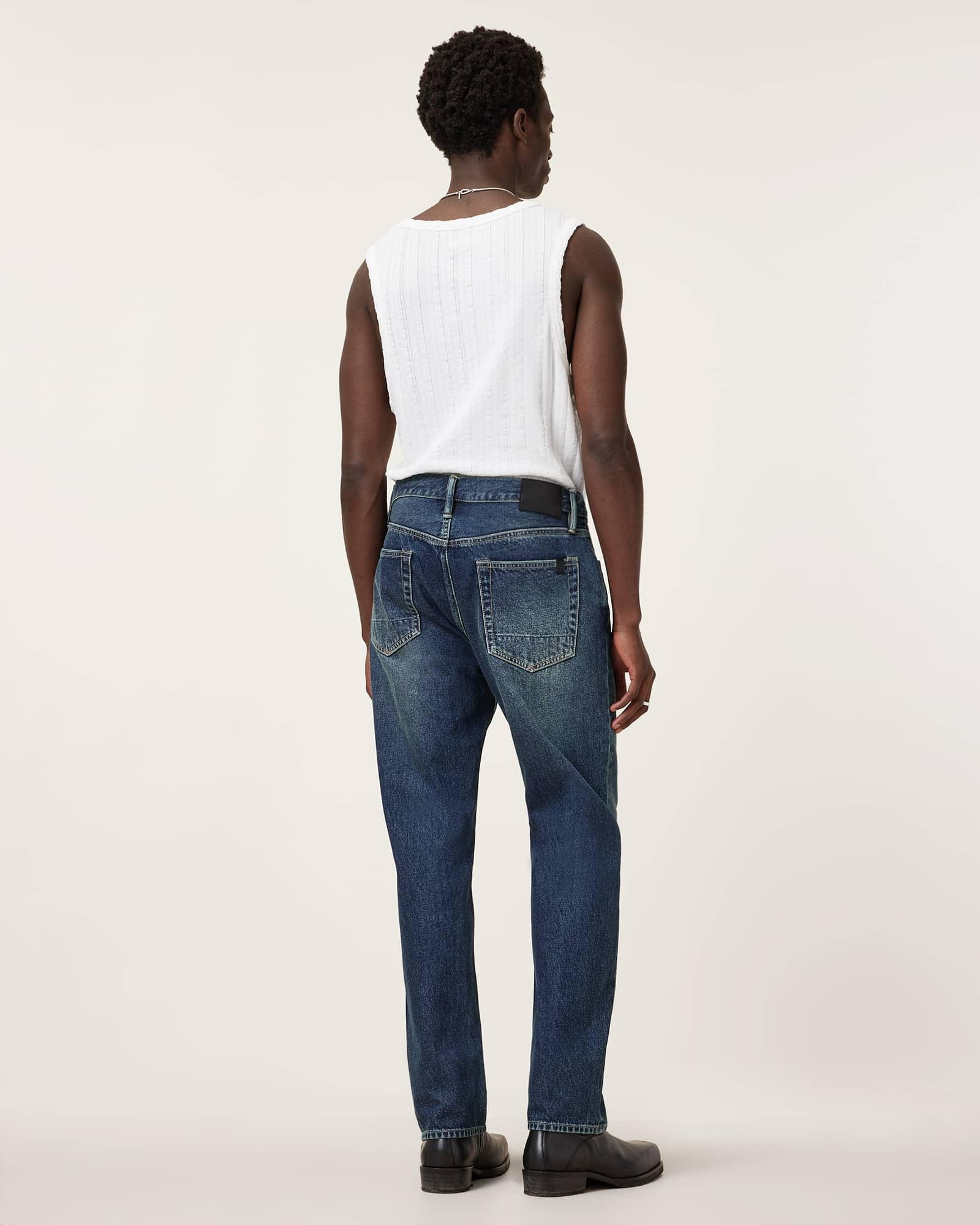 Reid Straight Fit Denim Jeans Product Image