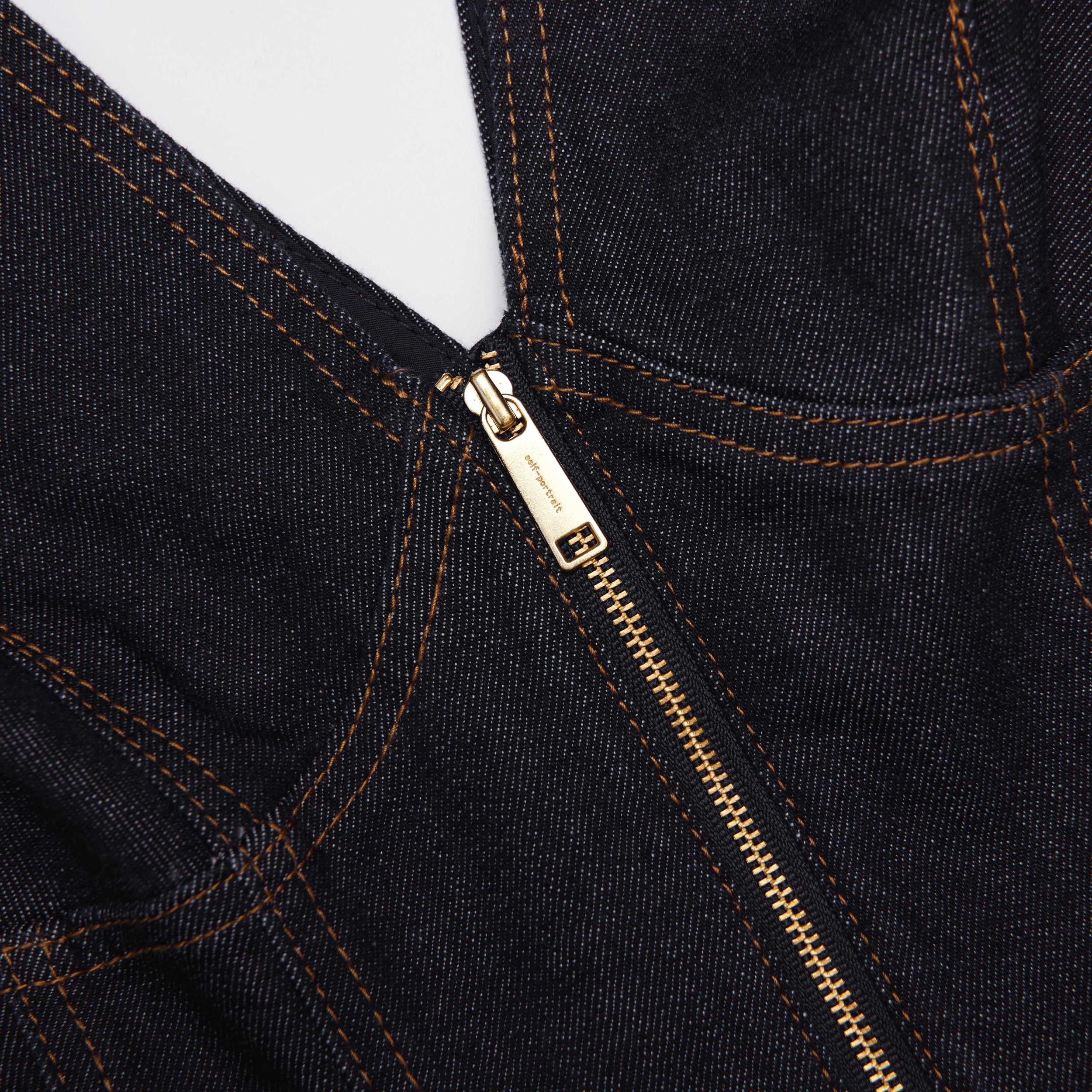 Indigo Denim Mini Dress Product Image