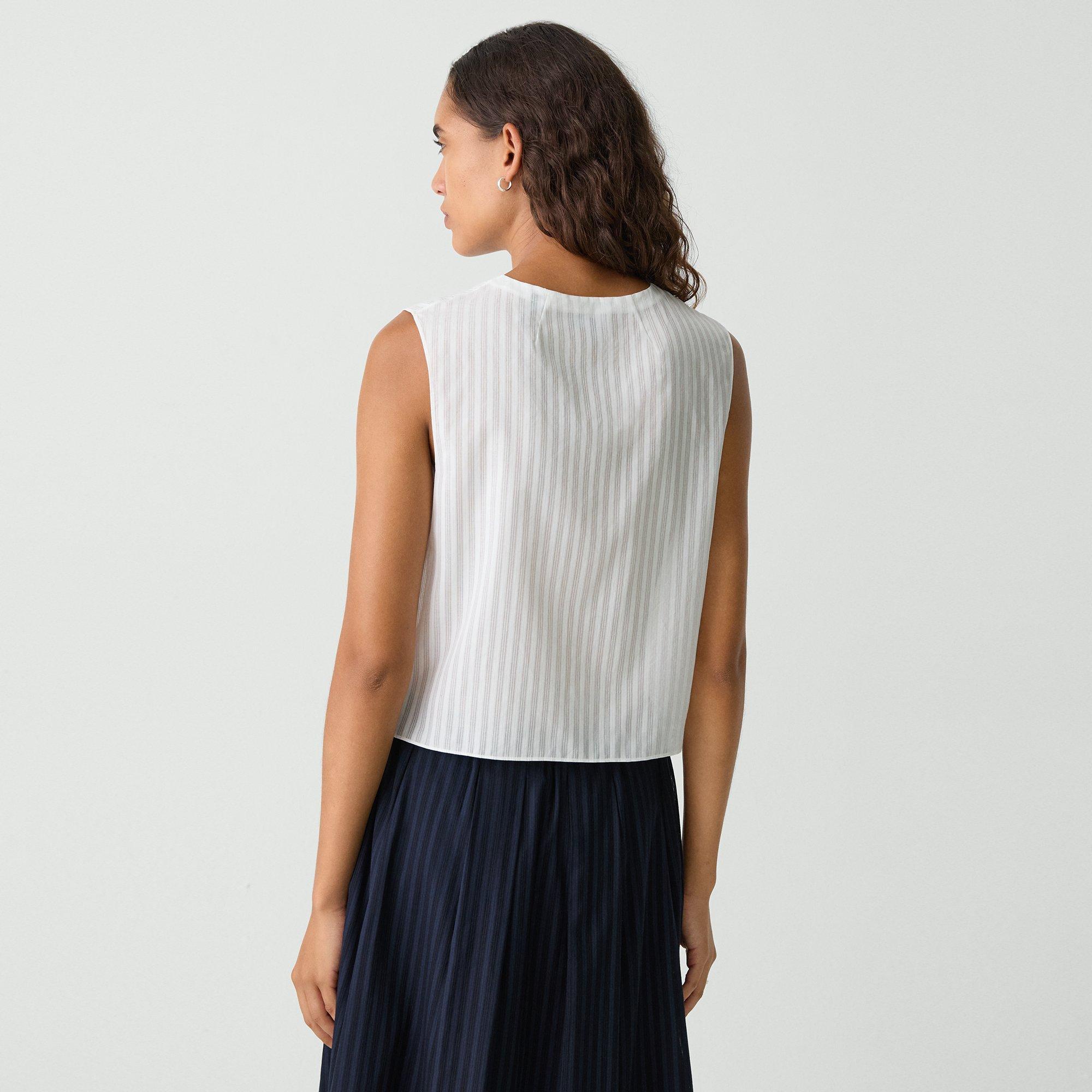Linear Cotton Button-Up Shell Top | Theory Product Image