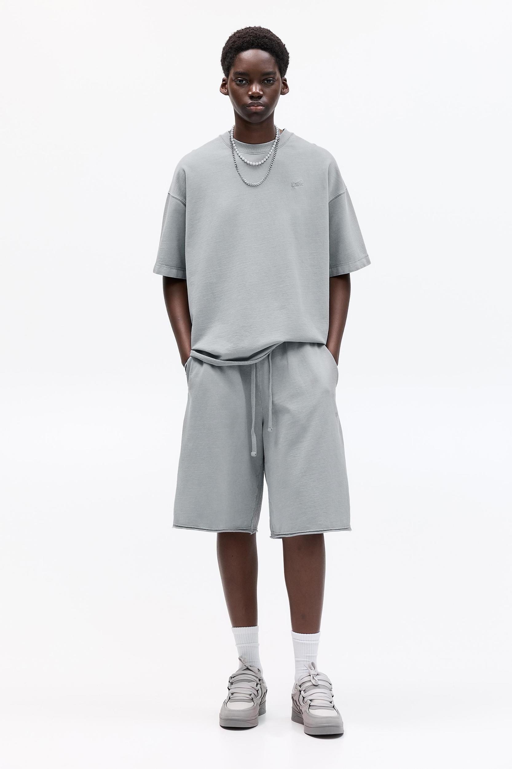 Baggy Bermuda sweat shorts Product Image