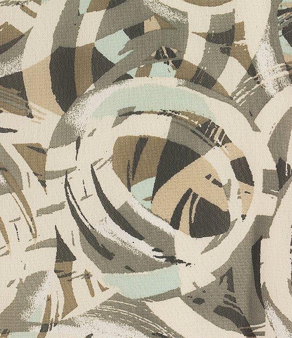 Kasper Abstract Print Crew Neck 3/4 Flutter Sleeve Blouse Product Image