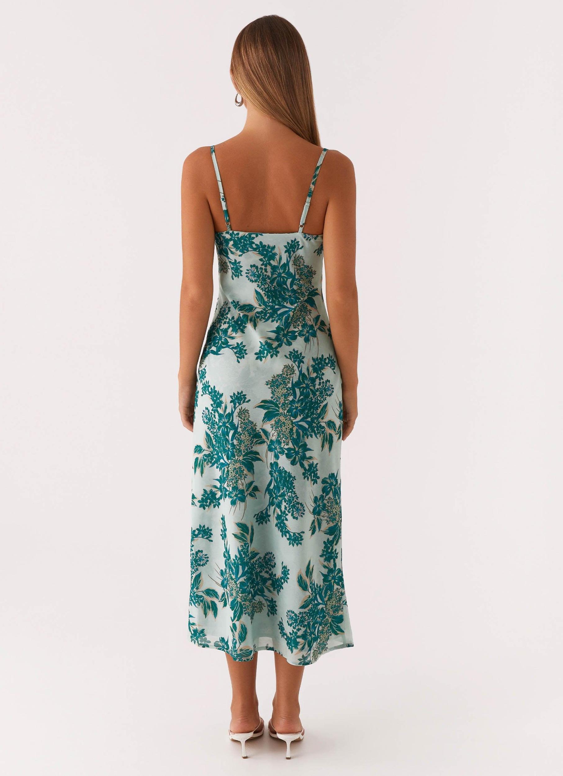 Love Song Midi Dress - Cloud Nine Floral Product Image