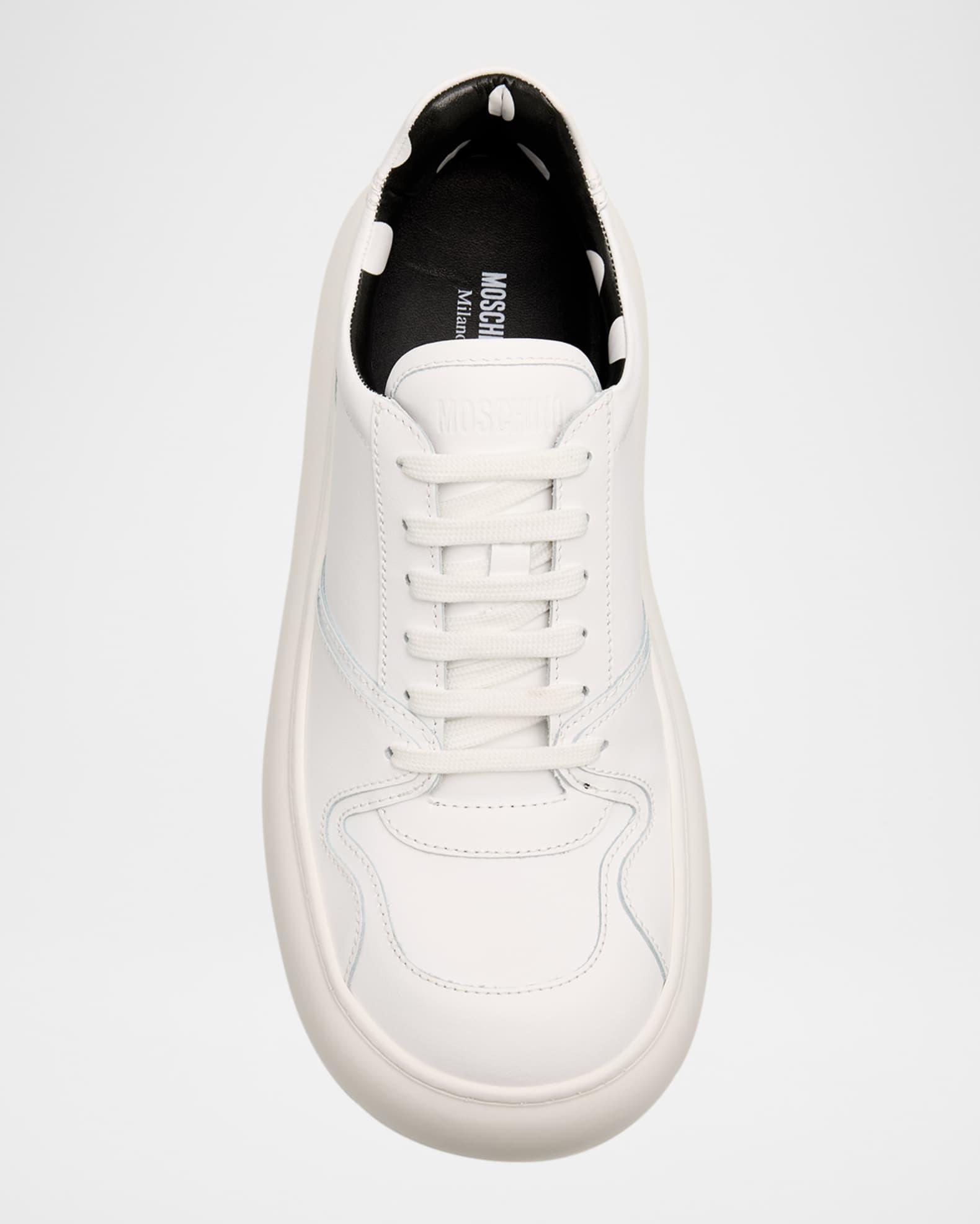 Men's Chunky Leather Low-Top Sneakers Product Image