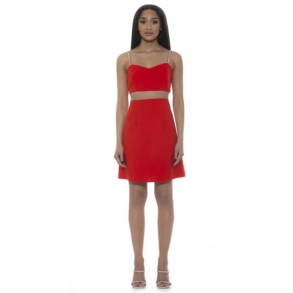 Women's ALEXIA ADMOR Eloise Sweetheart Fit & Flare Mini Dress,  Product Image