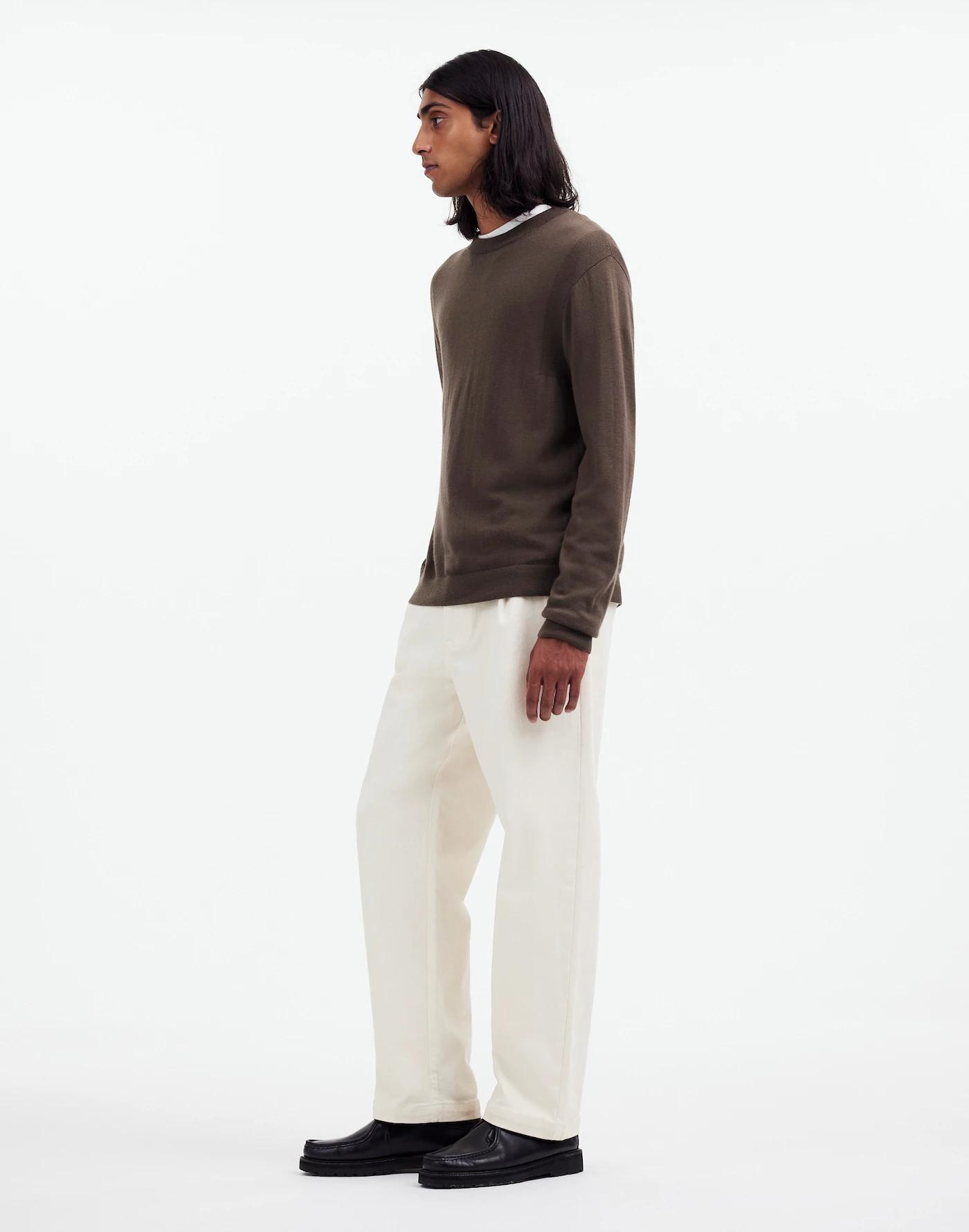Pleated Twill Trousers Product Image