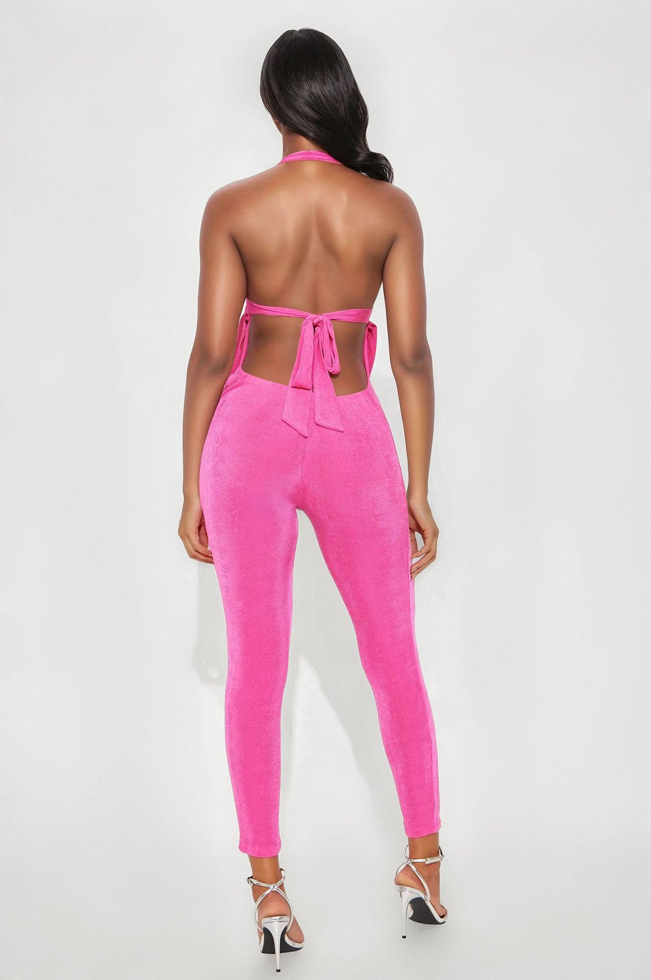 My Clarity Jumpsuit - Hot Pink Female Product Image