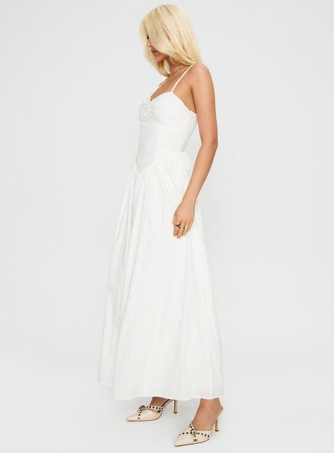 Ceremonious Maxi Dress White Product Image
