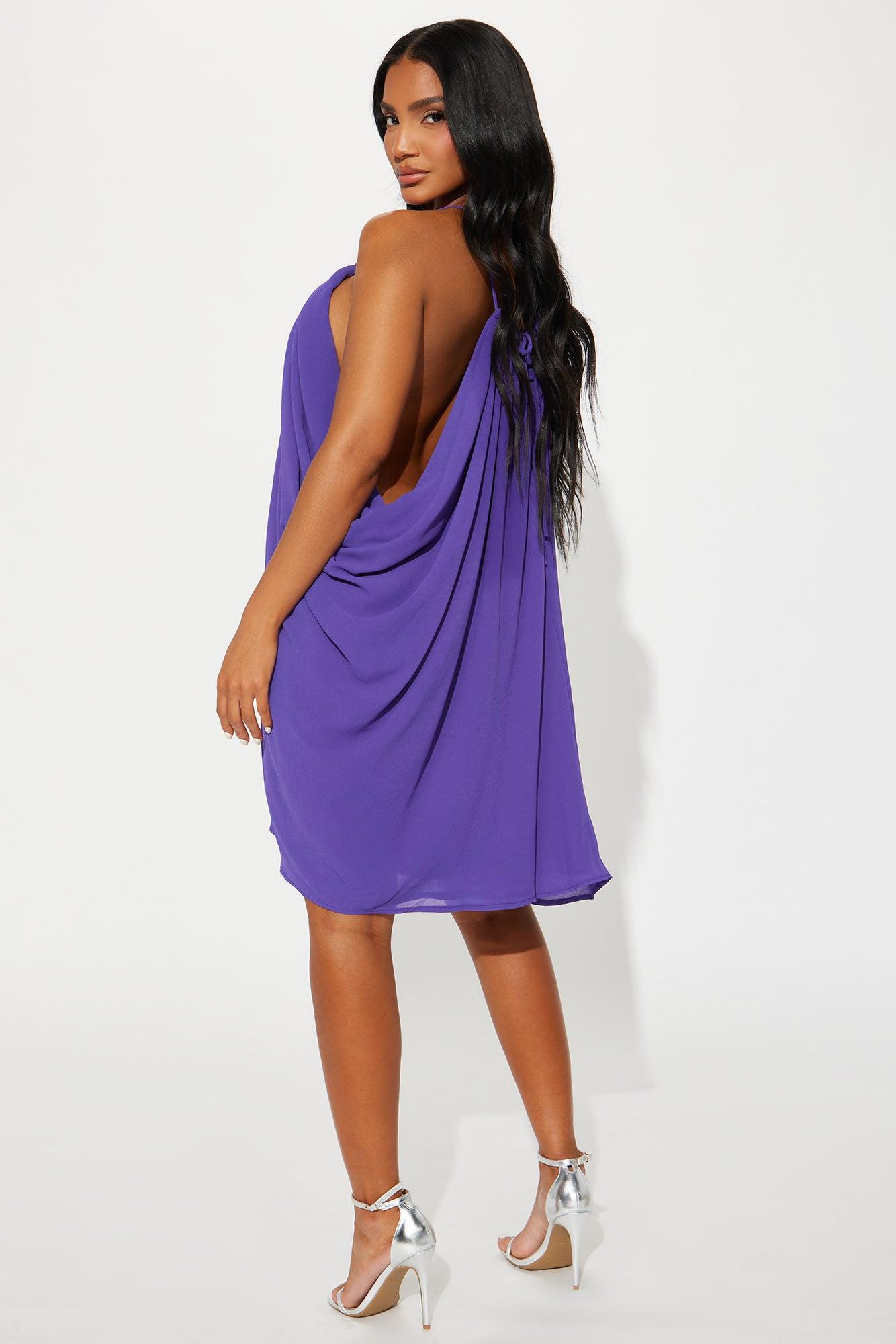 Violetta Mini Dress - Purple Product Image
