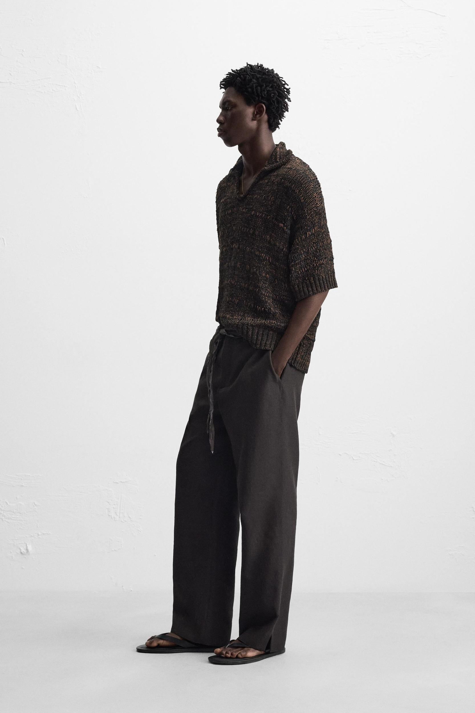 KNIT POLO SHIRT WITH CONTRAST TAPE Product Image