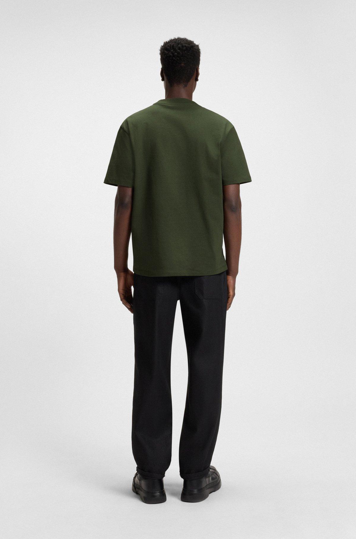 Relaxed-fit cotton-jersey T-shirt with logo print Product Image