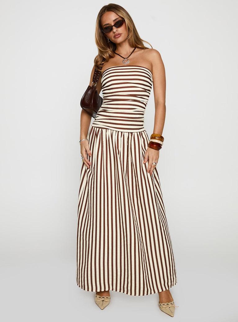 Adessa Strapless Maxi Dress Multi Product Image