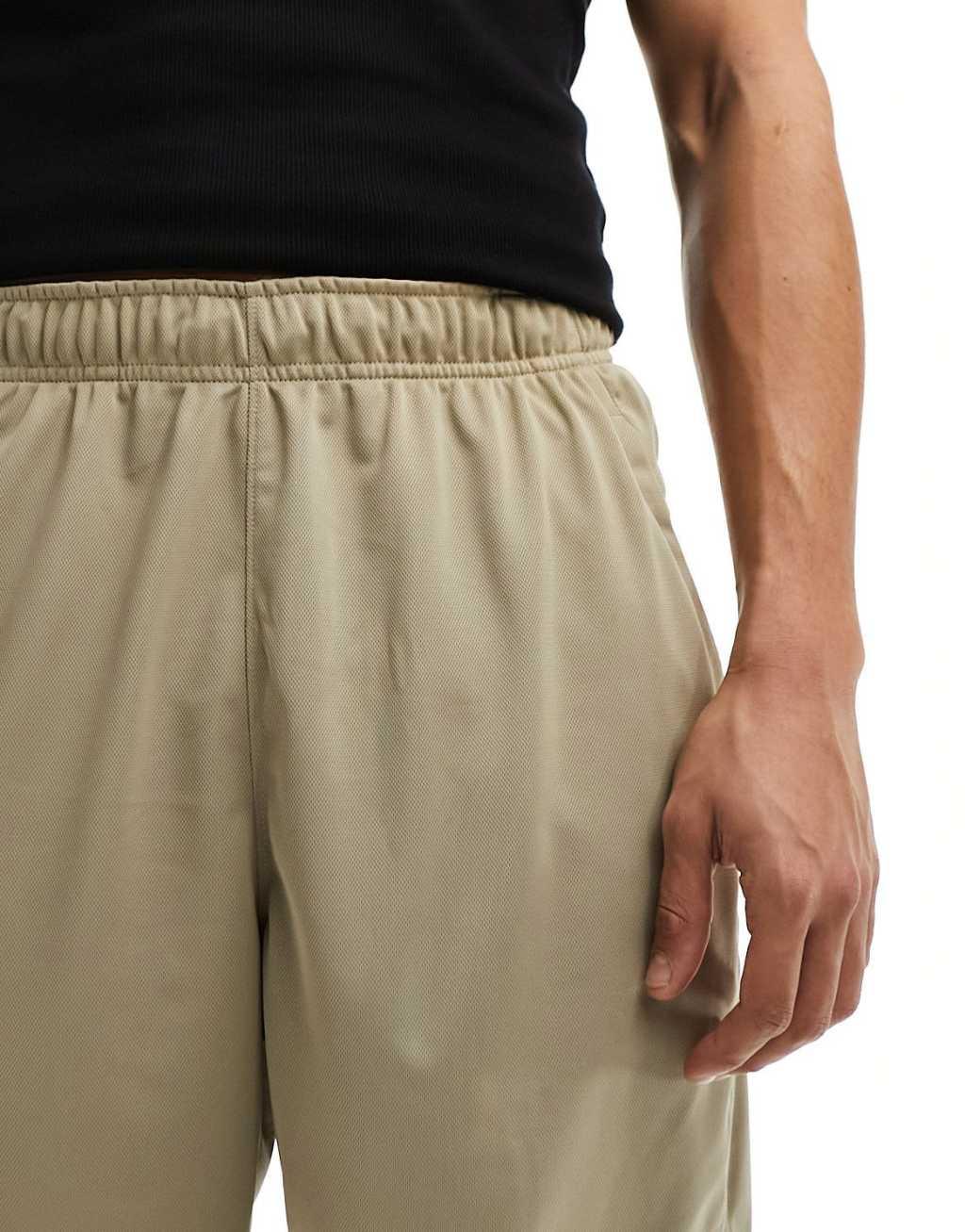 Nike Training Totality knit Dri-FIT 7 inch shorts in khaki Product Image