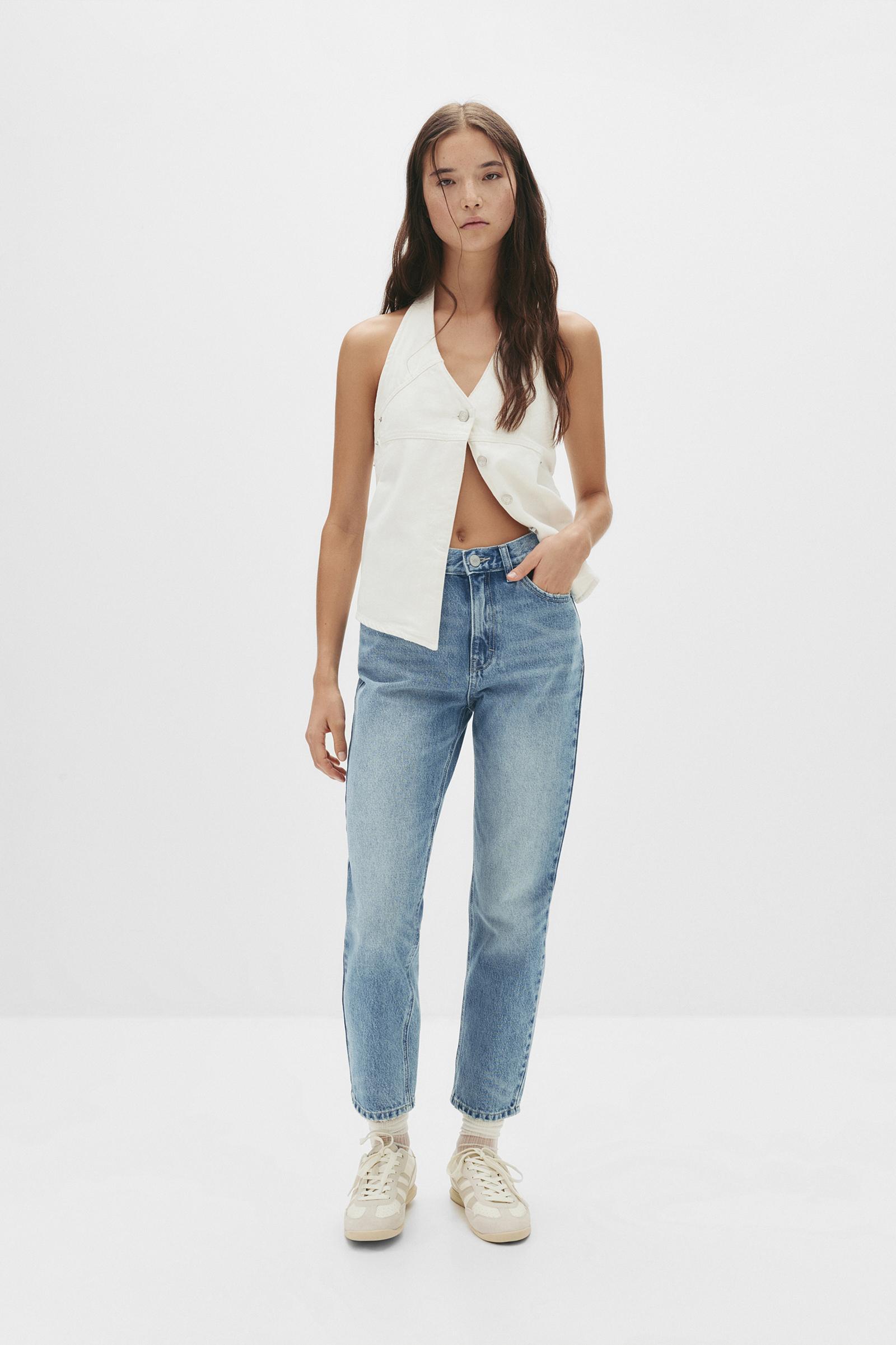 High-waist mom jeans Product Image