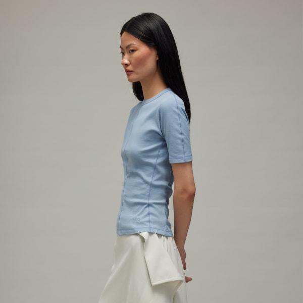 adidas Y-3 Fitted Short Sleeve Tee Black L Womens Product Image