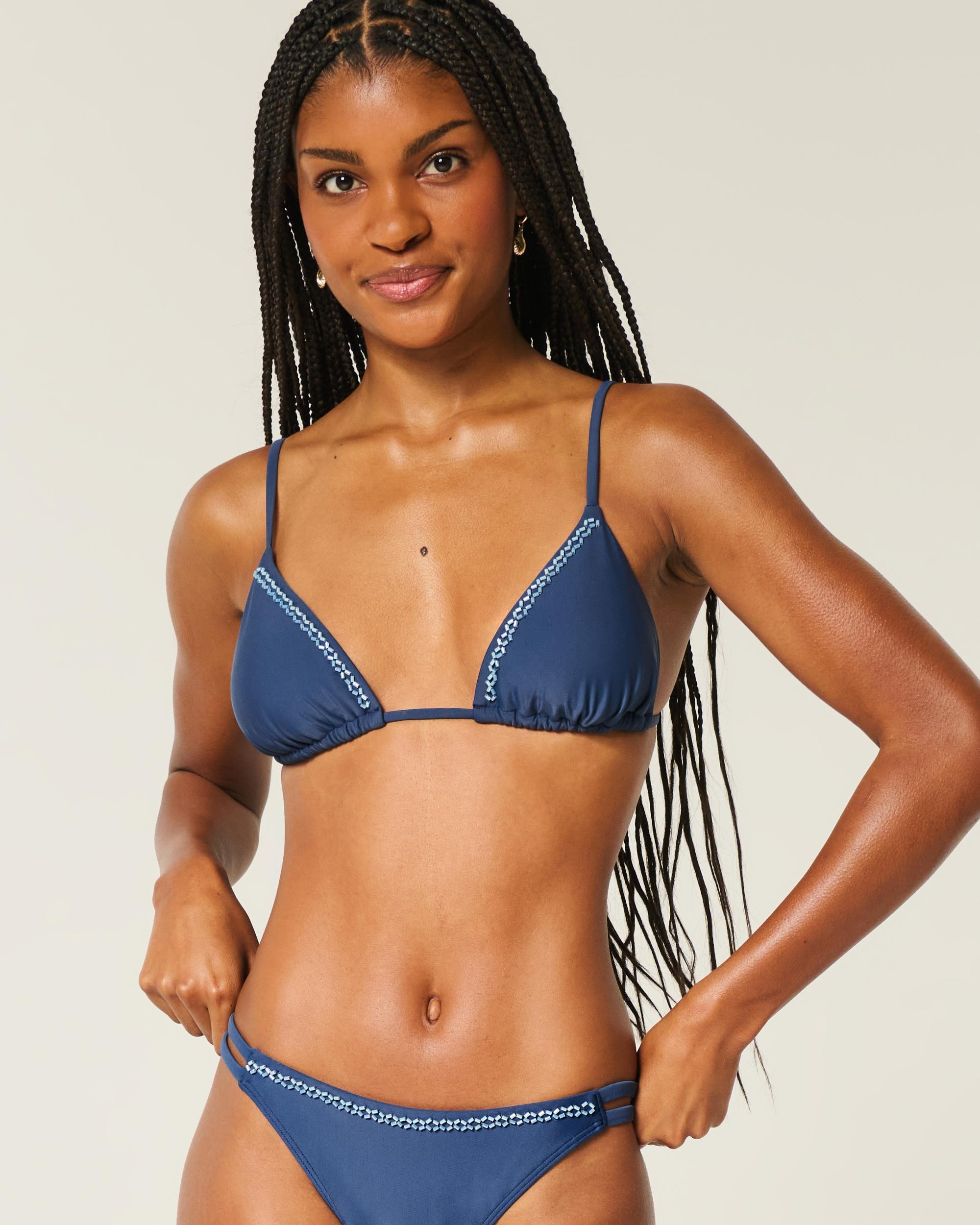 Embellished Triangle Bikini Top Product Image