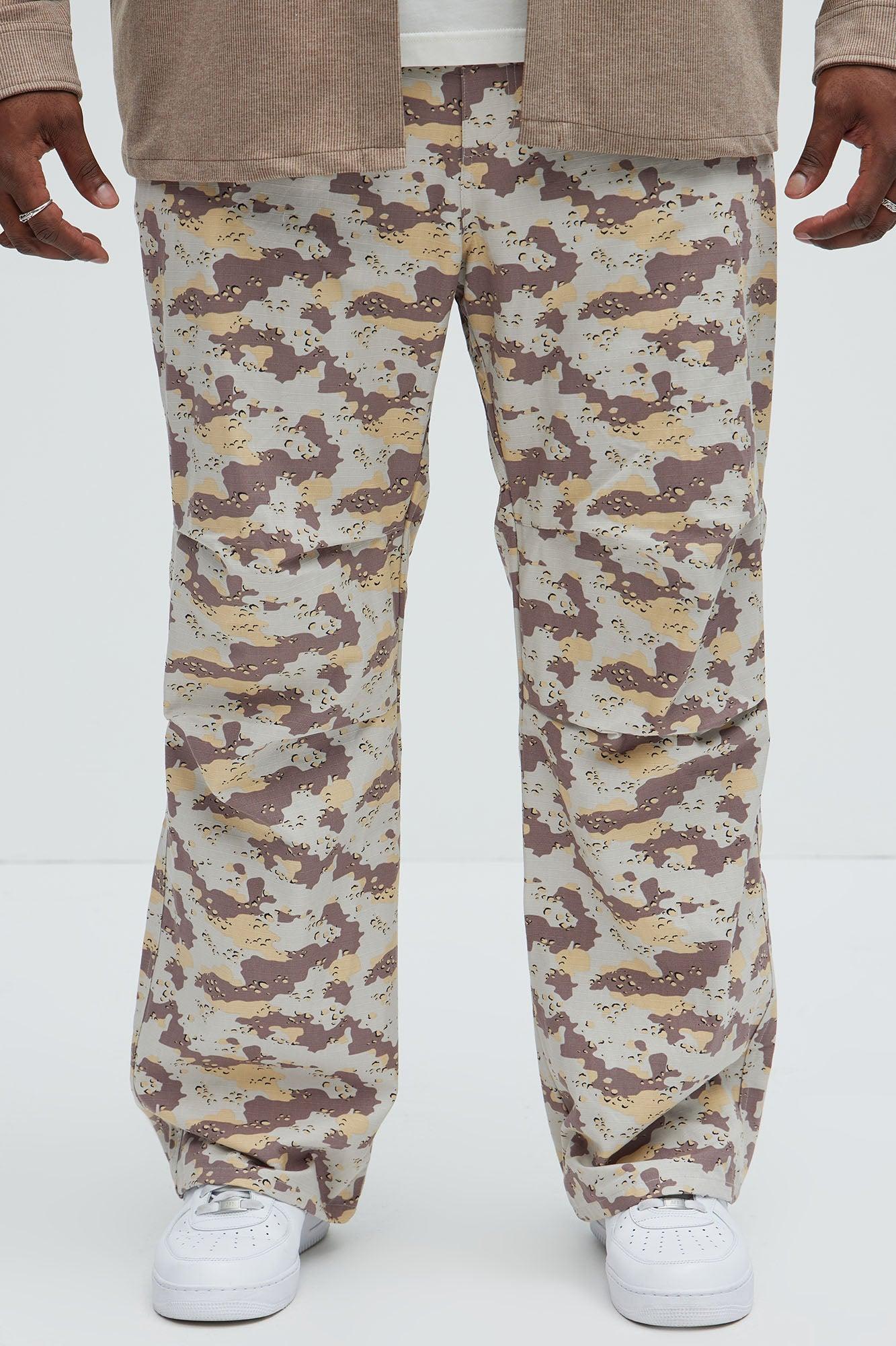 Clayton Straight Camo Pants - Brown/combo Product Image