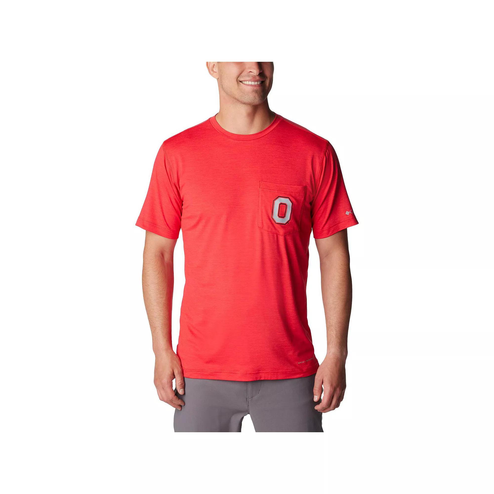 Men's Columbia Scarlet Ohio State Buckeyes Tech Trail Omni-Wick T-Shirt,  Product Image