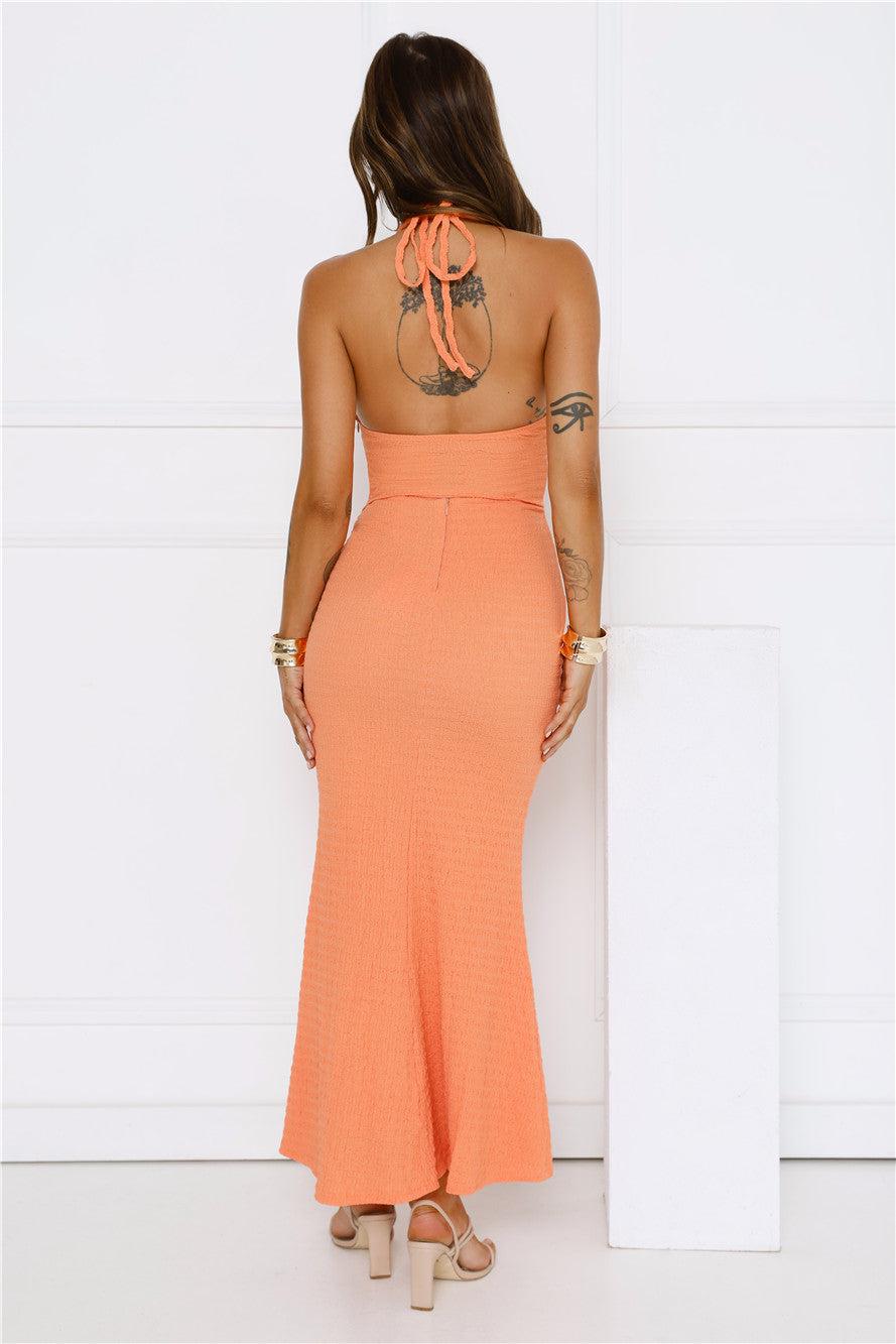 Cloudscape Halter Top Orange Product Image