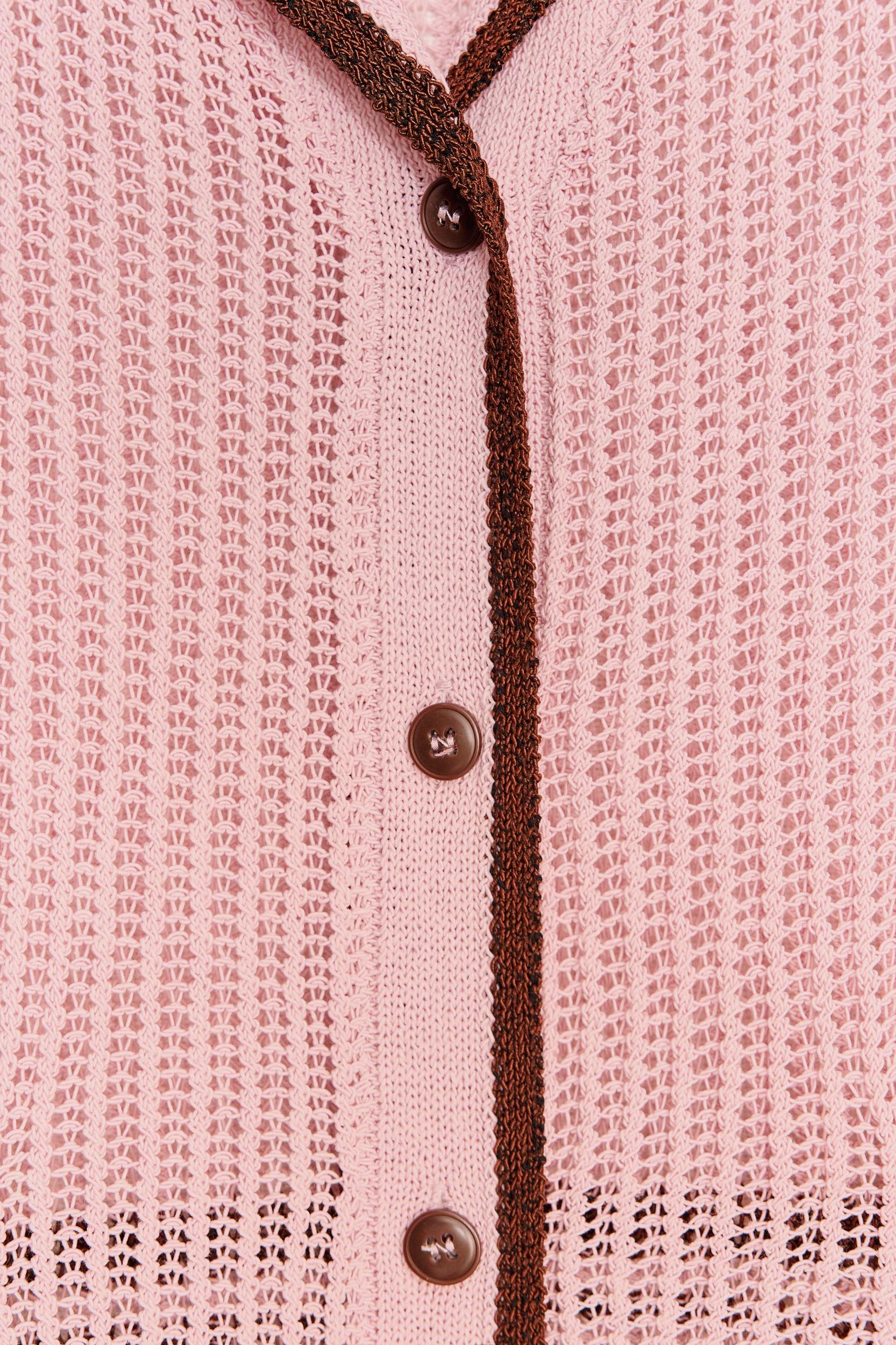 KNITTED POLO JACKET Product Image