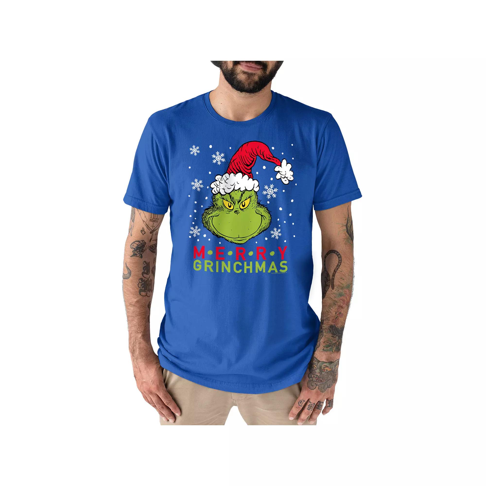 Big & Tall Dr. Seuss Merry Grinchmas Tee, Men's,  Product Image