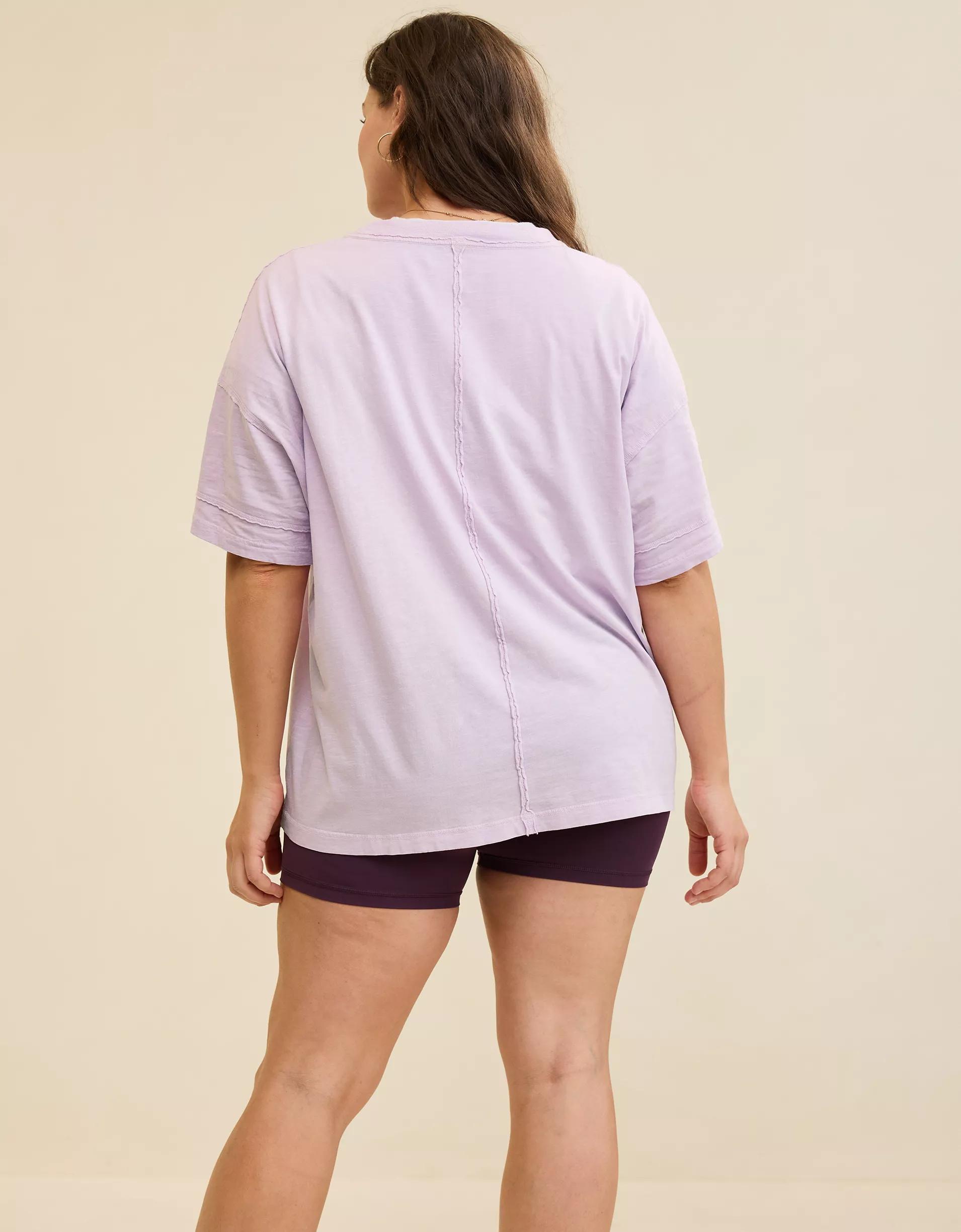 Aerie Crew Oversized Boyfriend T-Shirt Women's Product Image
