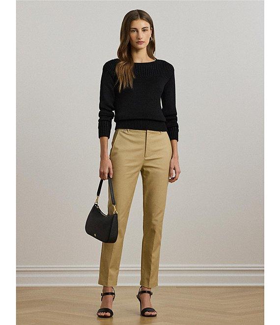 Lauren Ralph Lauren Knit Boat Neck Long Sleeve Top Product Image