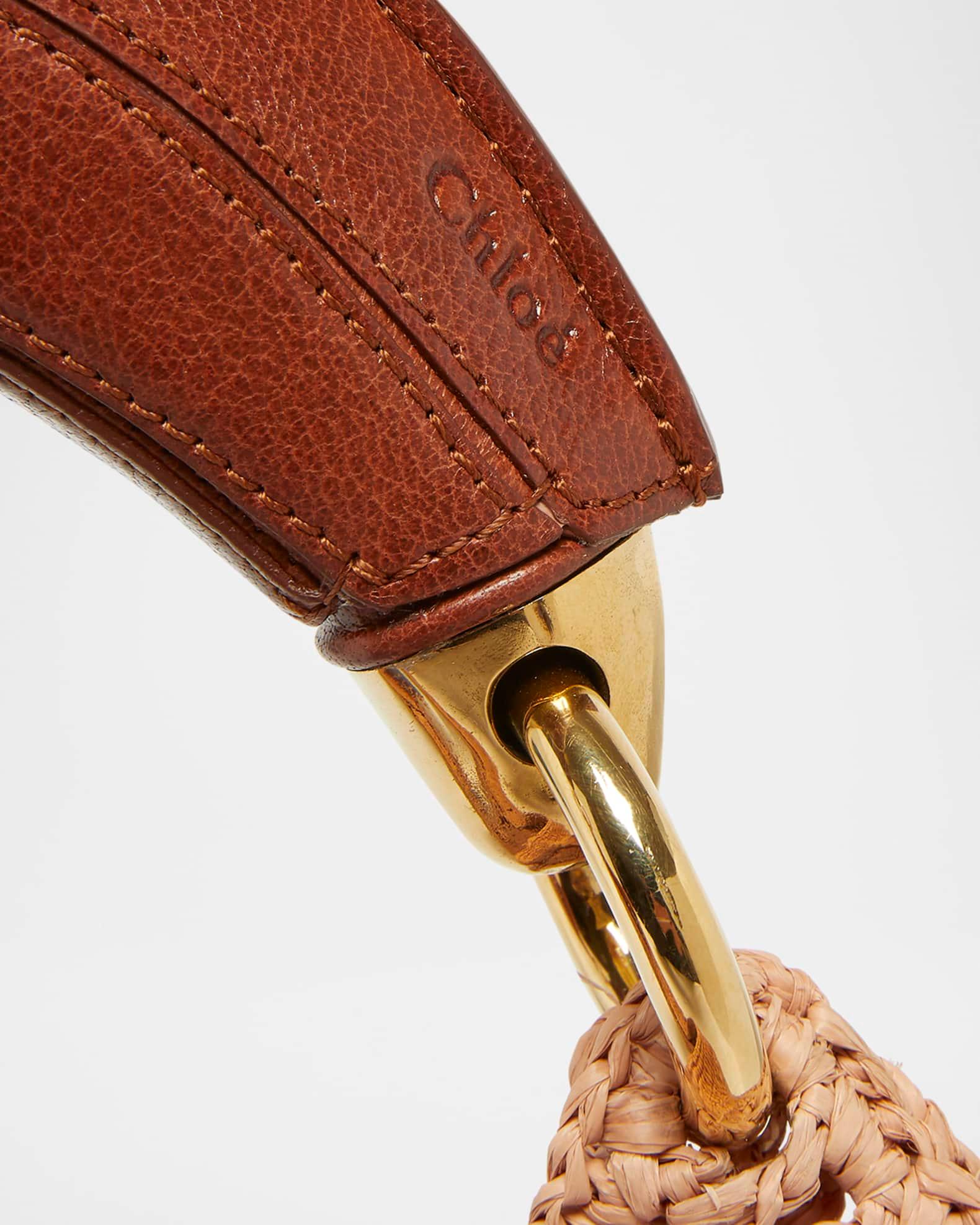 Summer Banana Top-Handle Bag in Crochet Fabric  Product Image