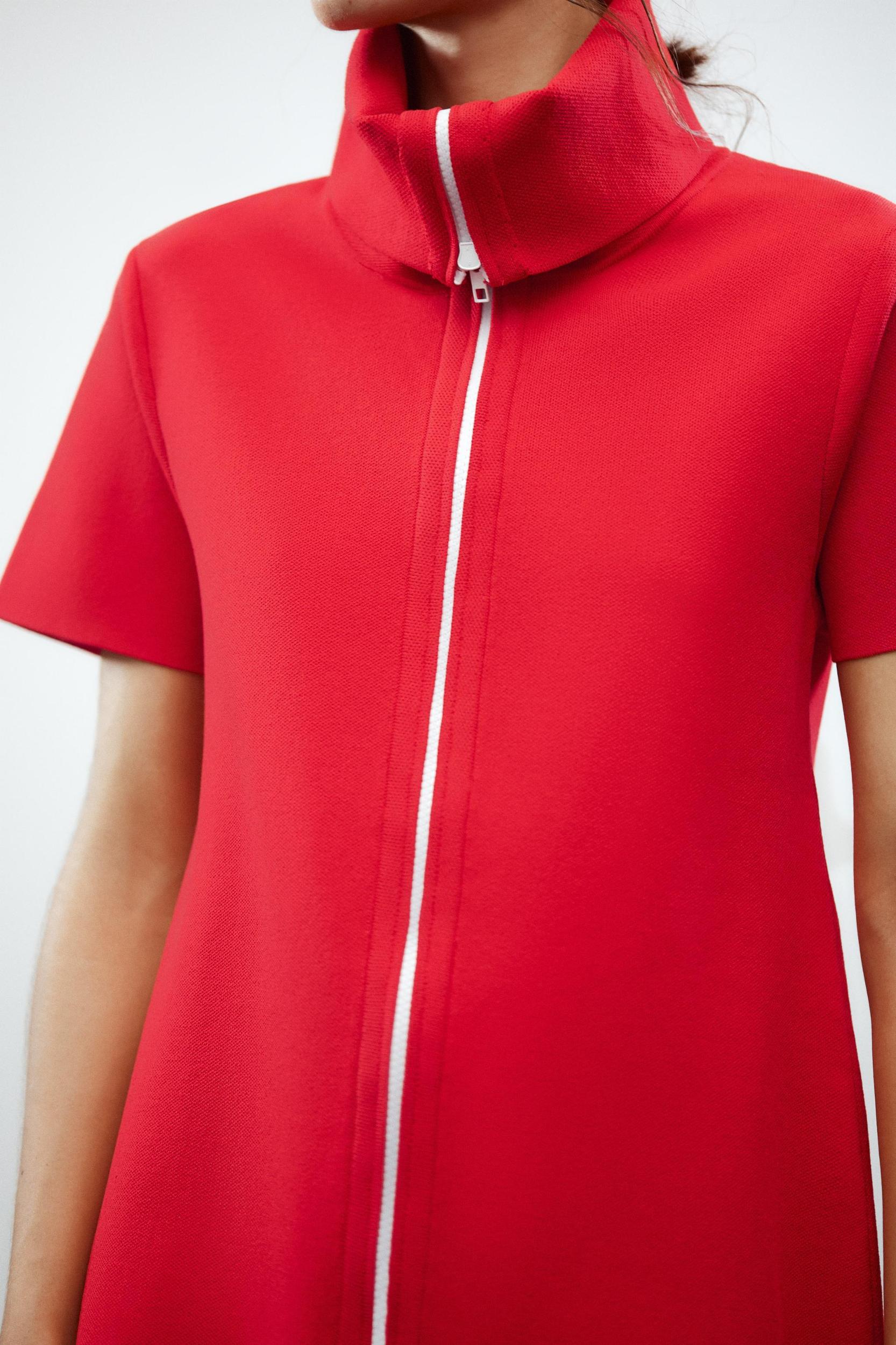 SHORT PLAIN KNIT DRESS Product Image